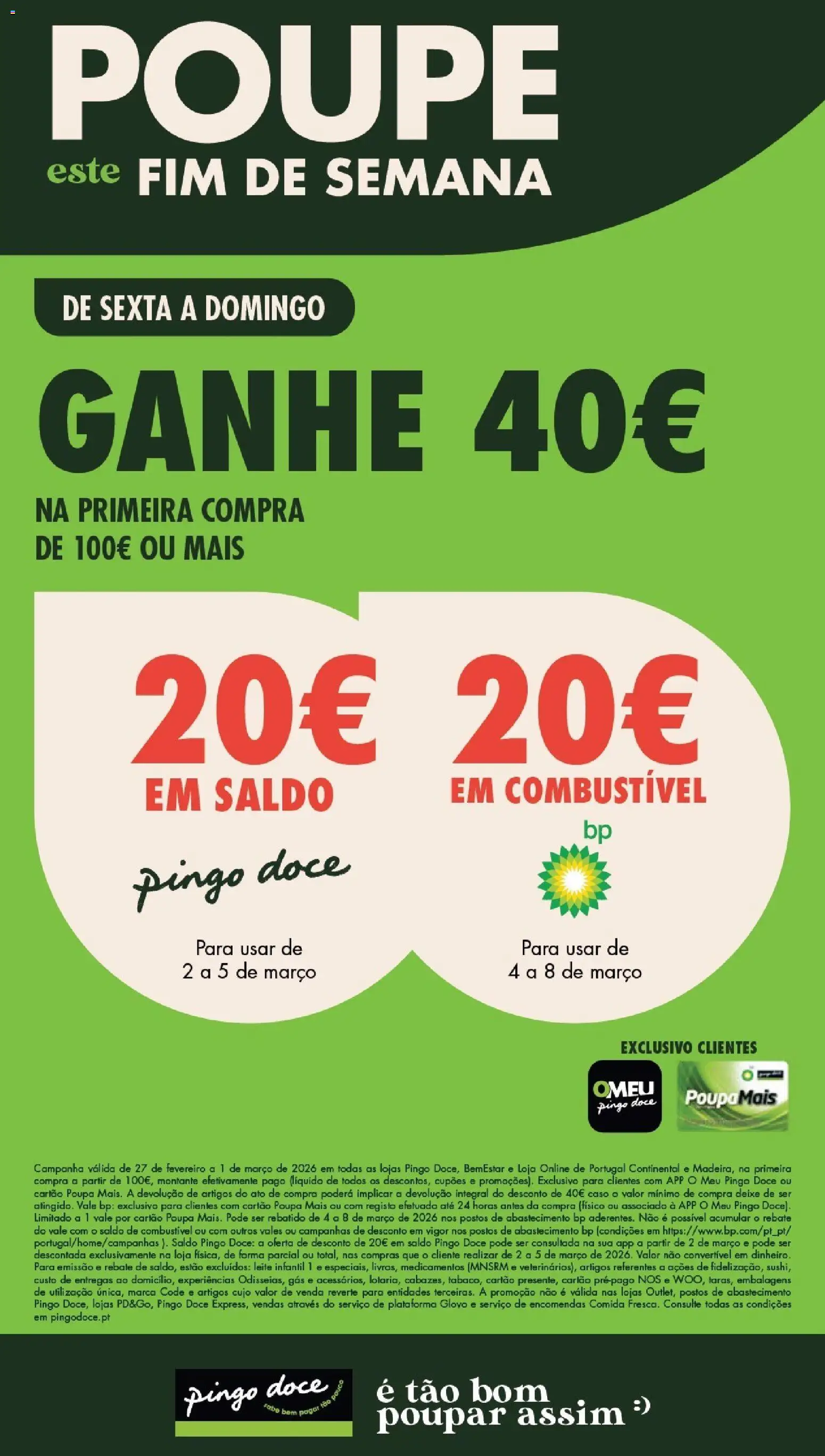 Pré-visualização do folheto da loja Pingo Doce válida a partir de 27/02/2026