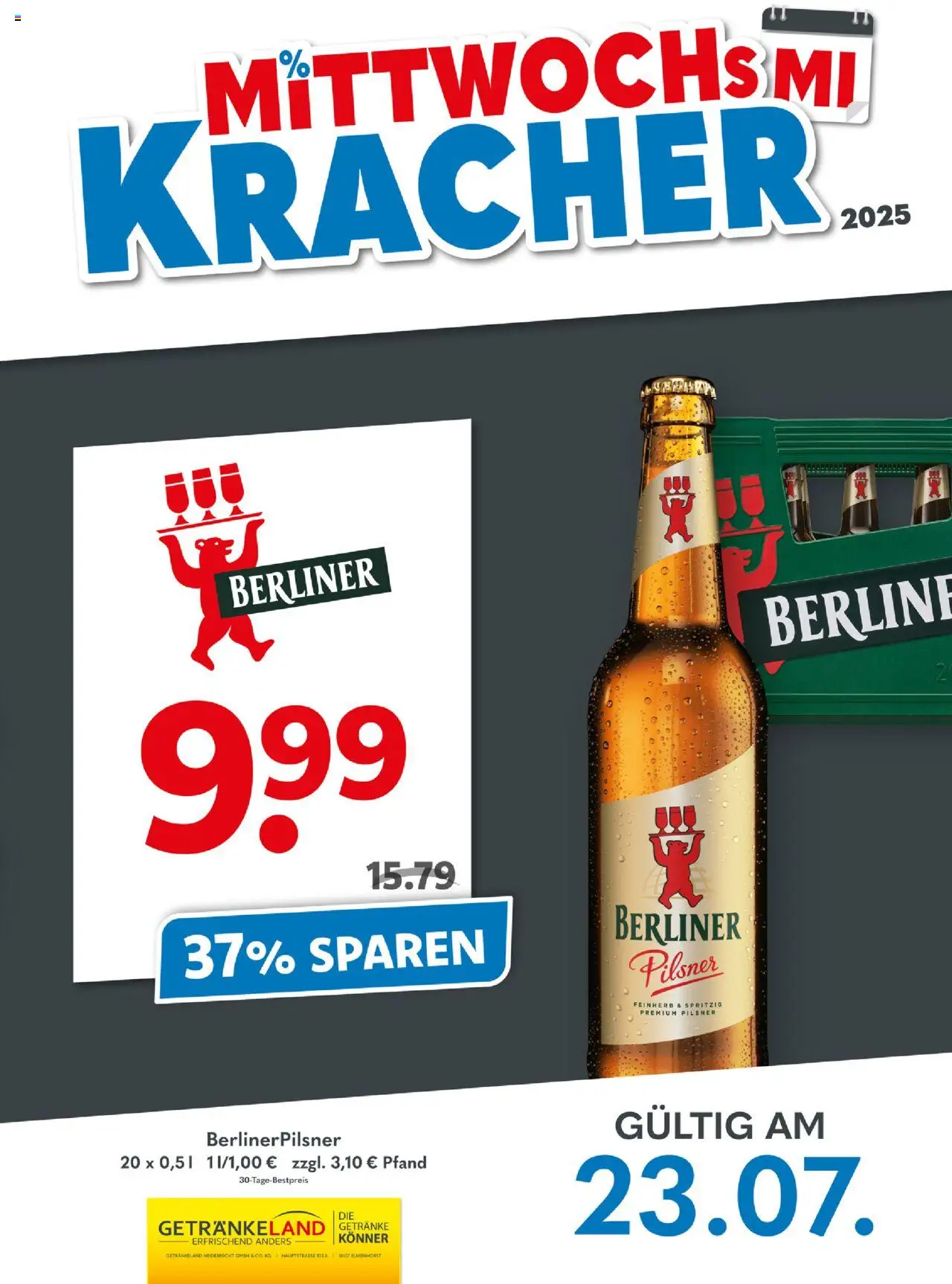 Getränkeland Mittwochs Kracher (vom 23.07.2025 - 23.07.2025)