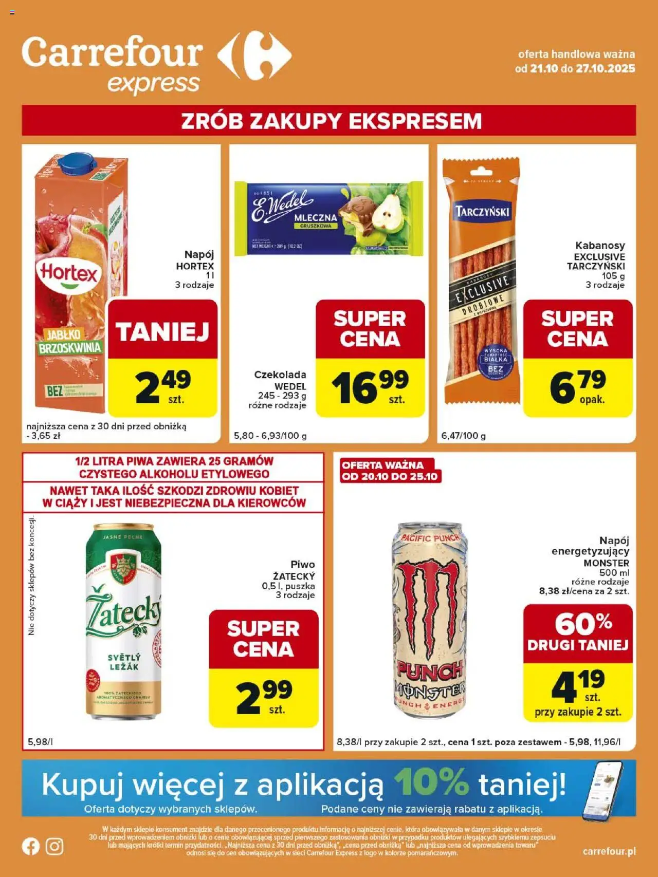 Carrefour Express od 21.10.2025 - Nowa Gazetka - Numer strony 1