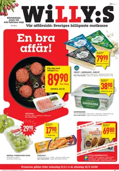 Förhandsgranska reklamblad Aktuella reklamblad Willys från butik Willys gäller från 09/02/2026