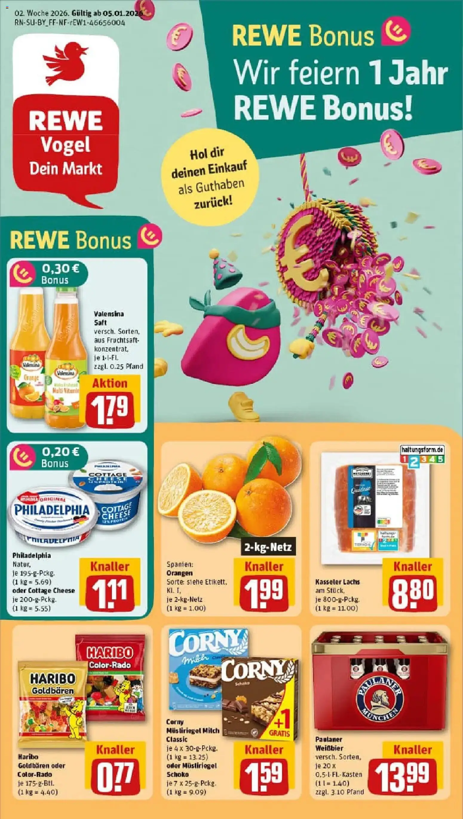 Vorschau von dem Prospekt des Geschäftes Rewe, gültig ab dem 04.01.2026