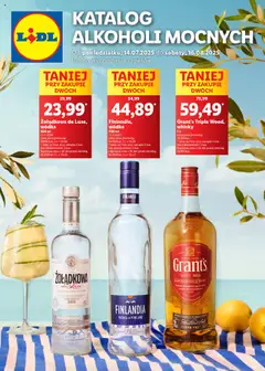 Pogląd gazetki "Katalog alkoholi mocnych" ze sklepu Lidl ważnej od 14.07.2025