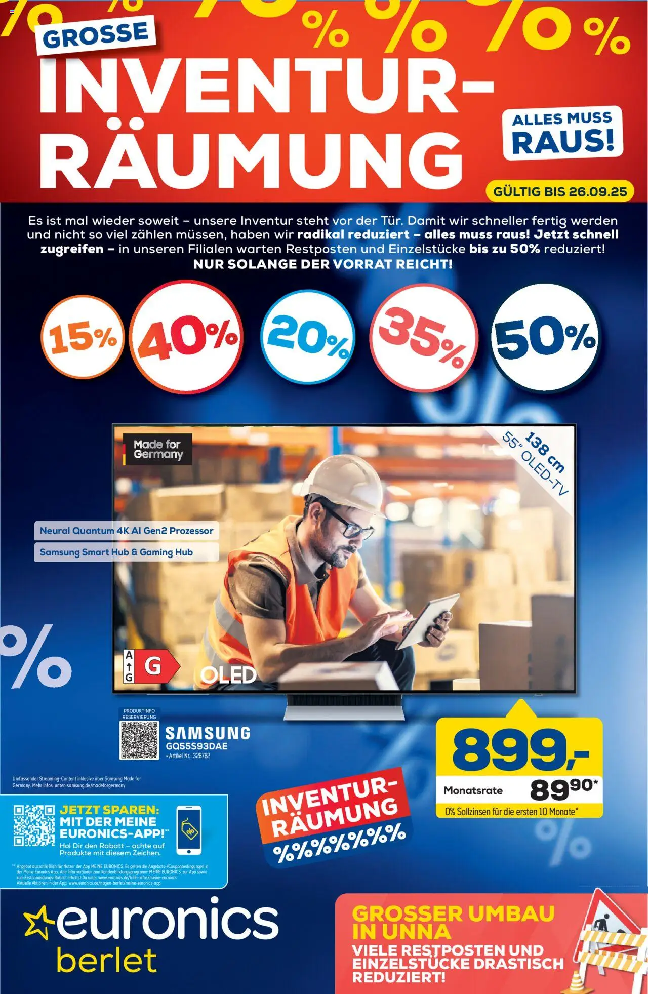 Euronics Aktueller Prospekt Berlet (vom 17.09.2025 - 26.09.2025)