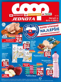 Náhľad COOP Jednota letáku platného od 09.04.2026
