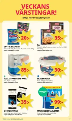 Förhandsgranska reklamblad Aktuella reklamblad Tempo från butik Tempo gäller från 03/11/2025 | Sida : 6