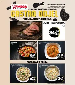 Pregled letka Mega Diskont castro odjel trgovine Mega Diskont vrijedi od 27.04.2026