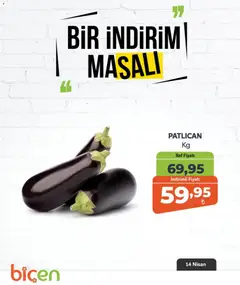 Biçen Market Biçen Market - Bir İndirim MaSalı - sebze 14.04.2026 - Broşürünün önizlemesi