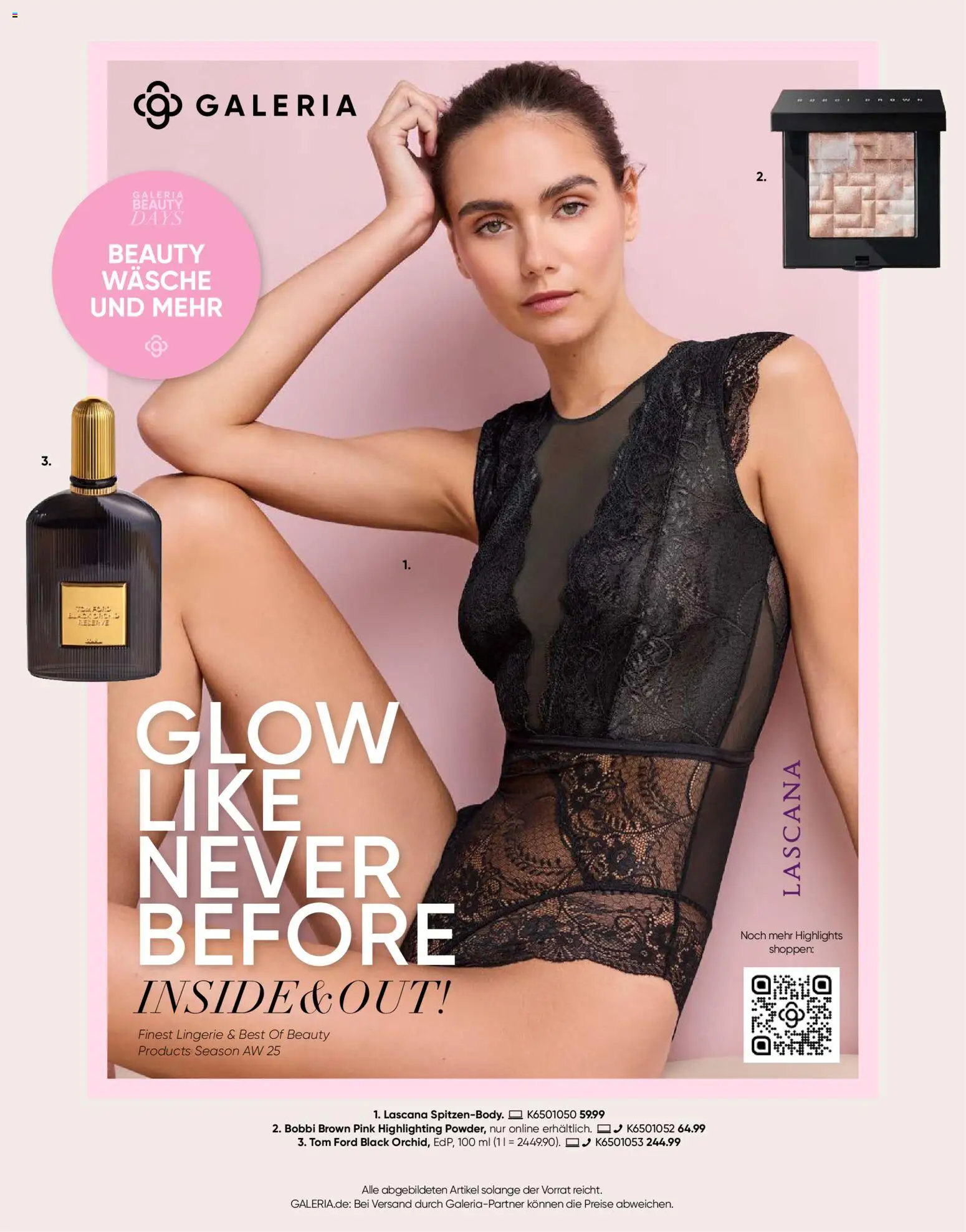 Galeria Karstadt Kaufhof Wäsche & Beauty Days Special (vom von Montag 27.10.2025)