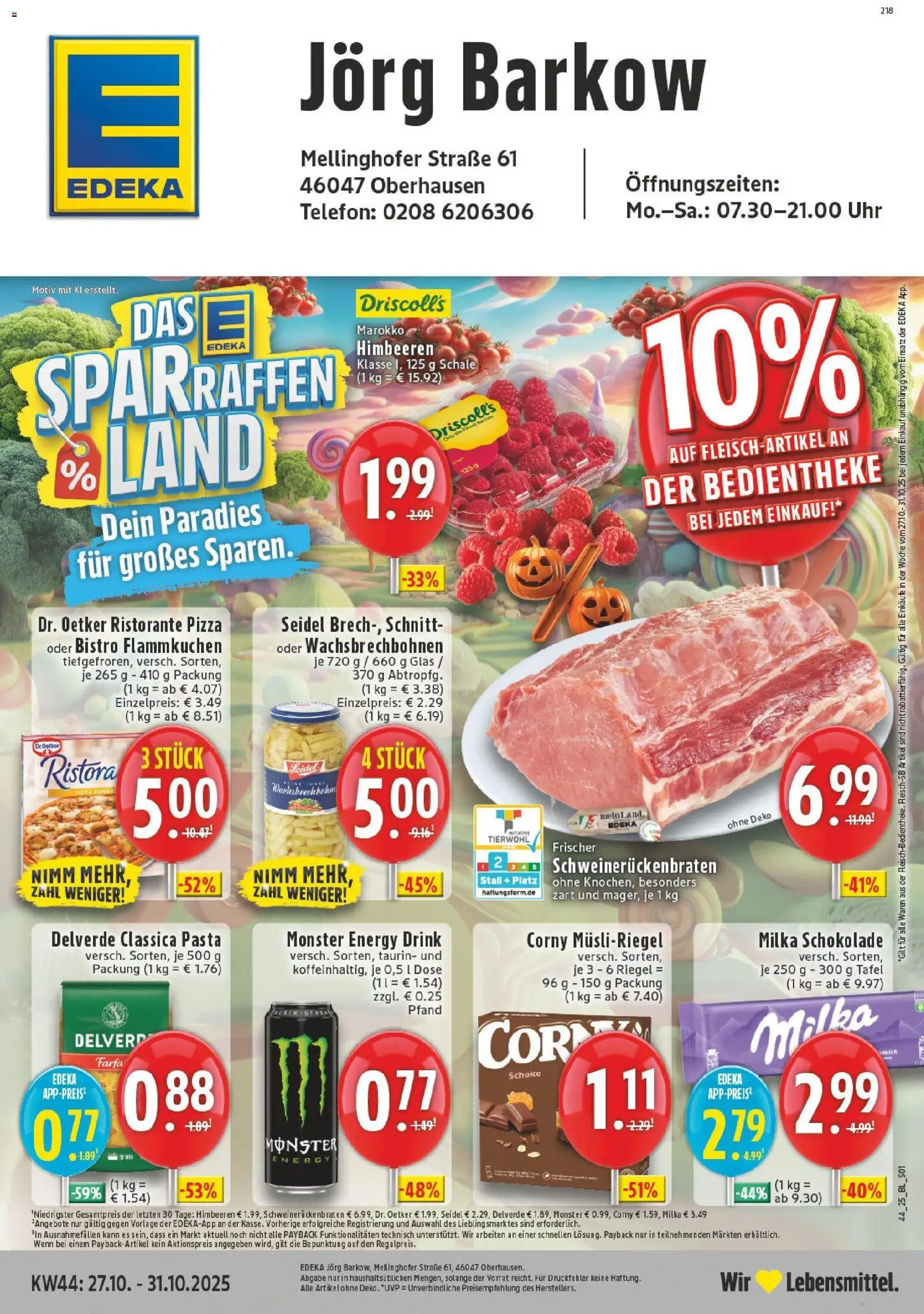 Vorschau von dem Prospekt des Geschäftes Edeka, gültig ab dem 26.10.2025