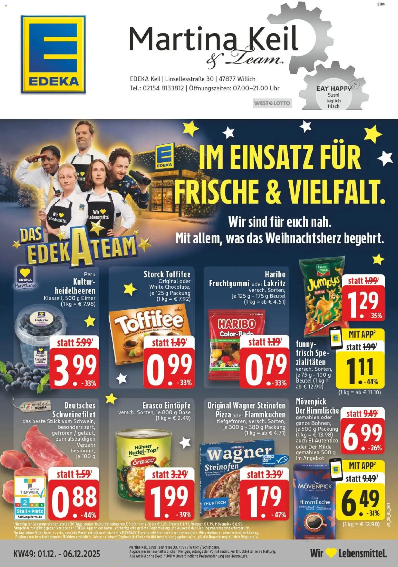 Vorschau von dem Prospekt des Geschäftes Edeka, gültig ab dem 01.12.2025