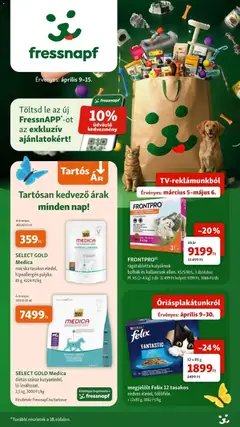 Fressnapf - Fressnapf aktuális akciós újság megtekintése, amely érvényes 2026.04.09.-től
