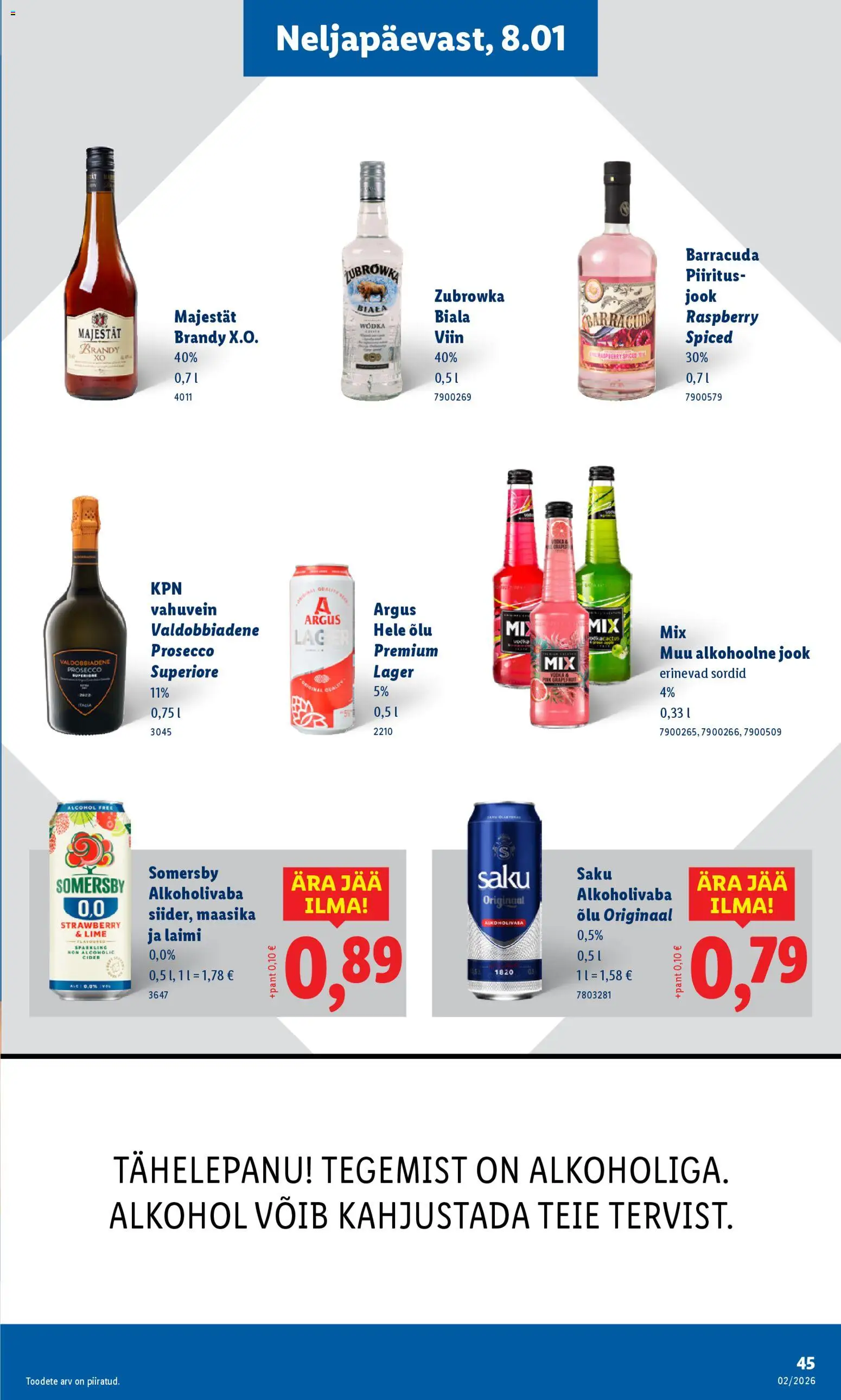 Lidl kliendilehe eelvaade alates 2026.01.05