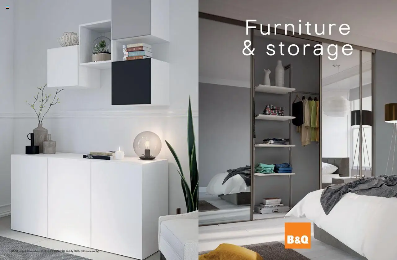 B&Q shop Furniture & storage valid from 22/07/2025 - Page number 1