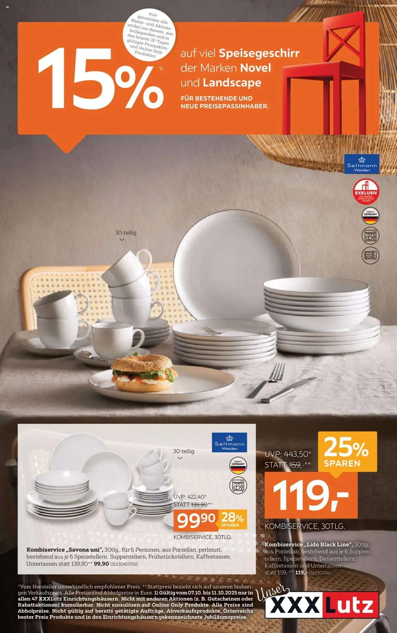  XXXLutz Porzellan ab (07.10.2025 - 02.12.2025) - Seite 1