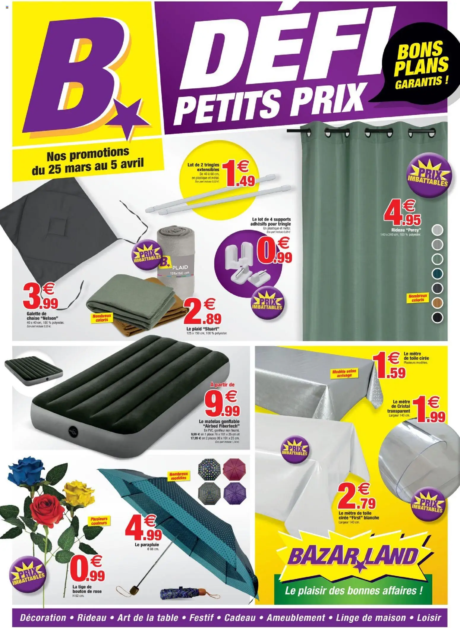 Prévisualisation de Bazarland catalogue du magasin Bazarland formulaire valide 25/03/2026