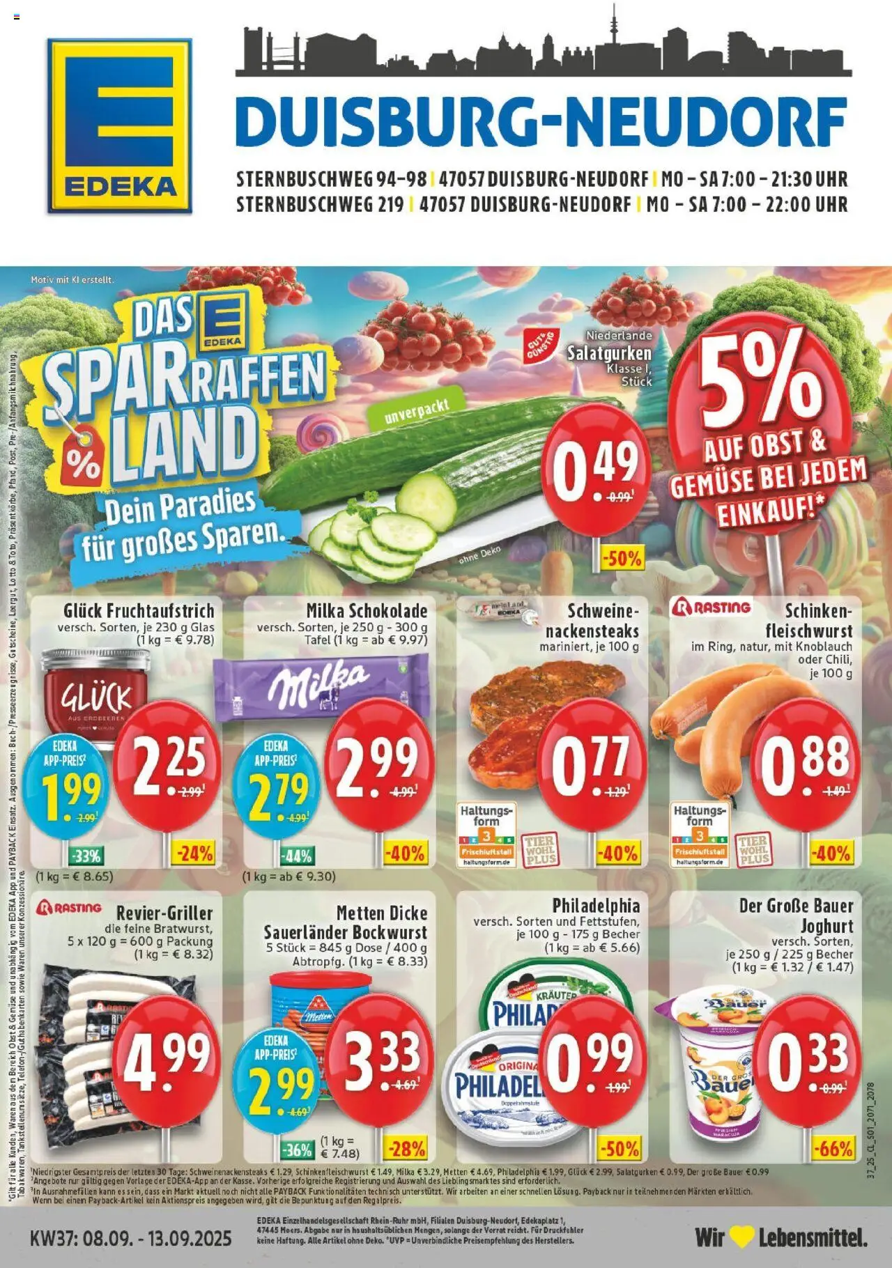 EDEKA Prospekt ab 07.09.2025 - Prospekt Duisburg Online