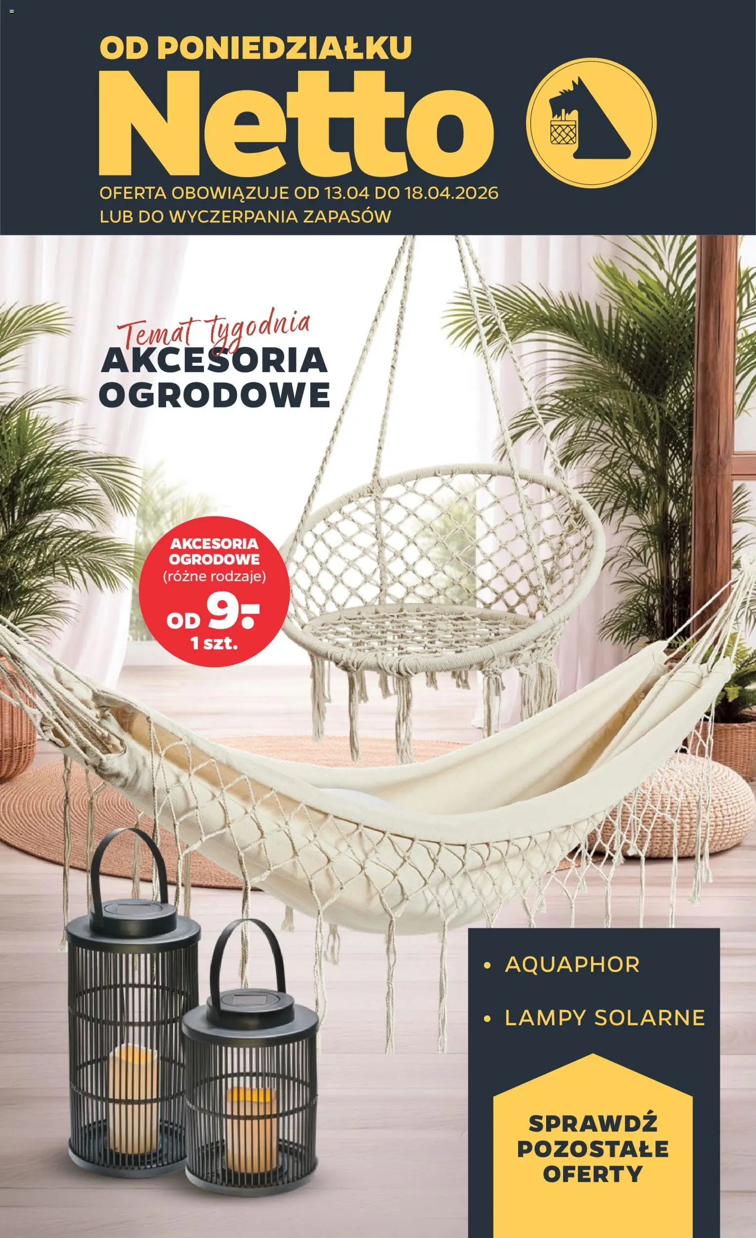 Pogląd gazetki "Netto gazetka od poniedziałku NonFood" ze sklepu Netto ważnej od 13.04.2026