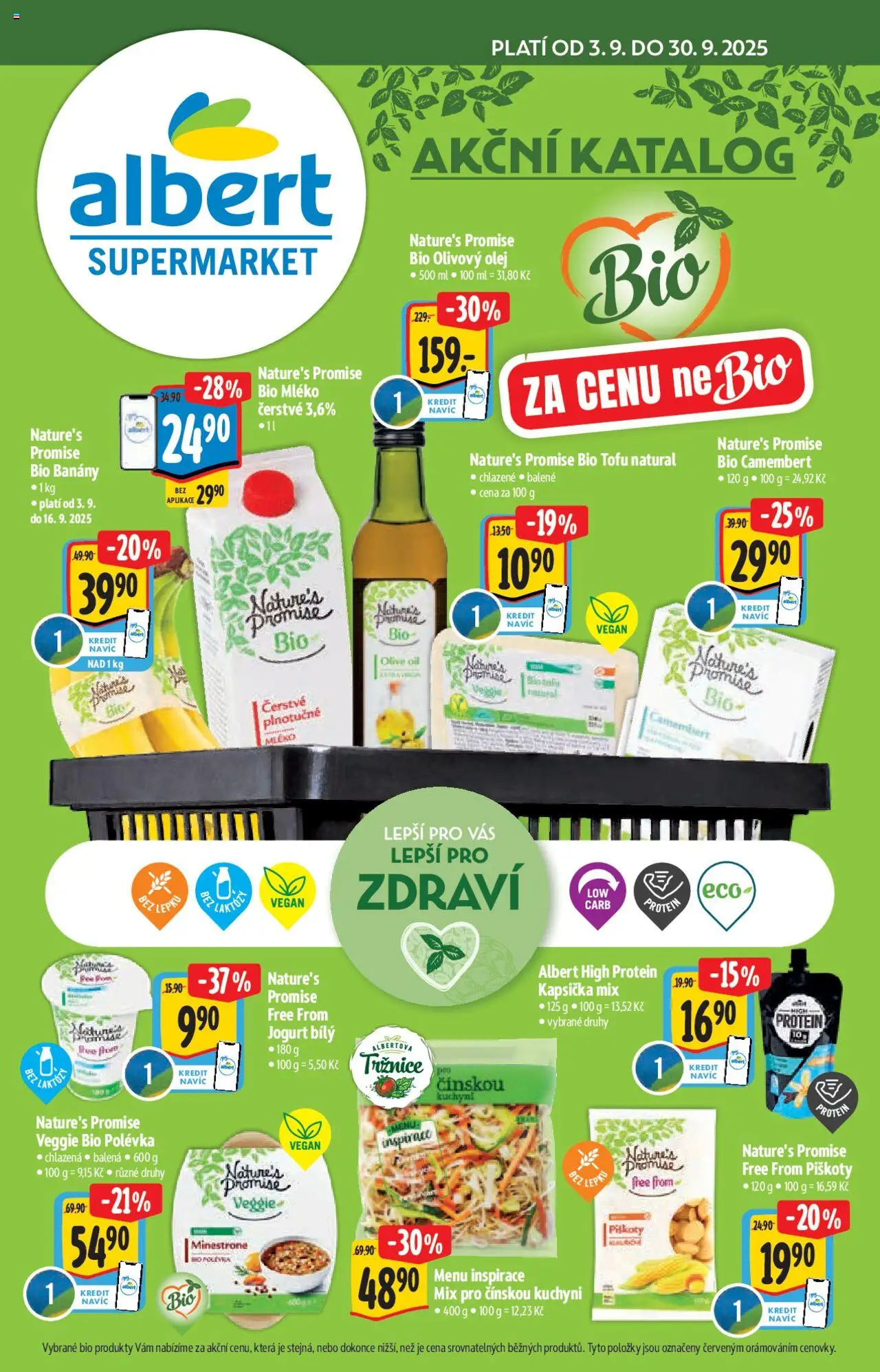  ALBERT leták od 03.09.2025 - Akční leták "Supermarket - Bio"