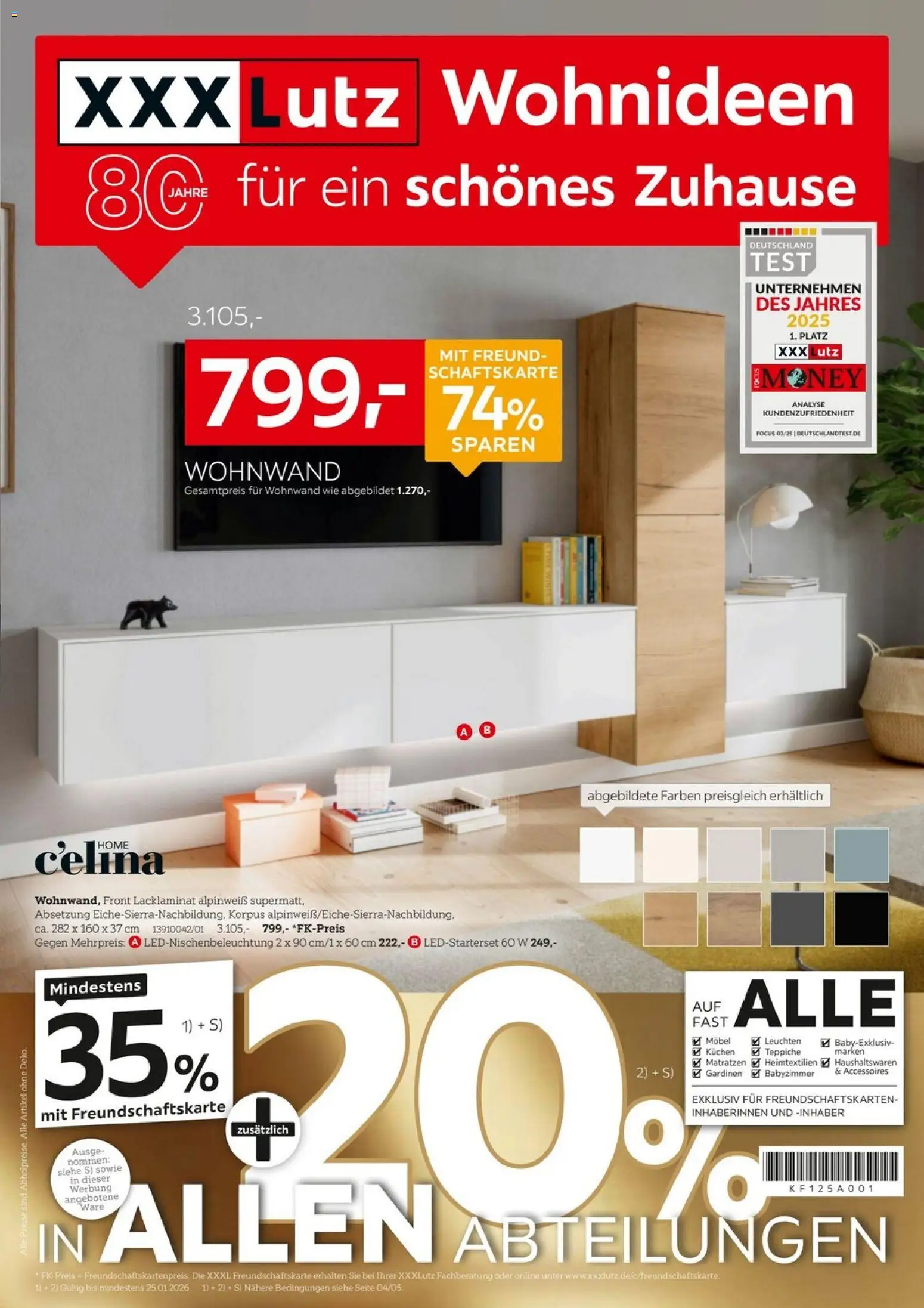 Vorschau von dem Prospekt des Geschäftes XXXL Lutz, gültig ab dem 11.01.2026