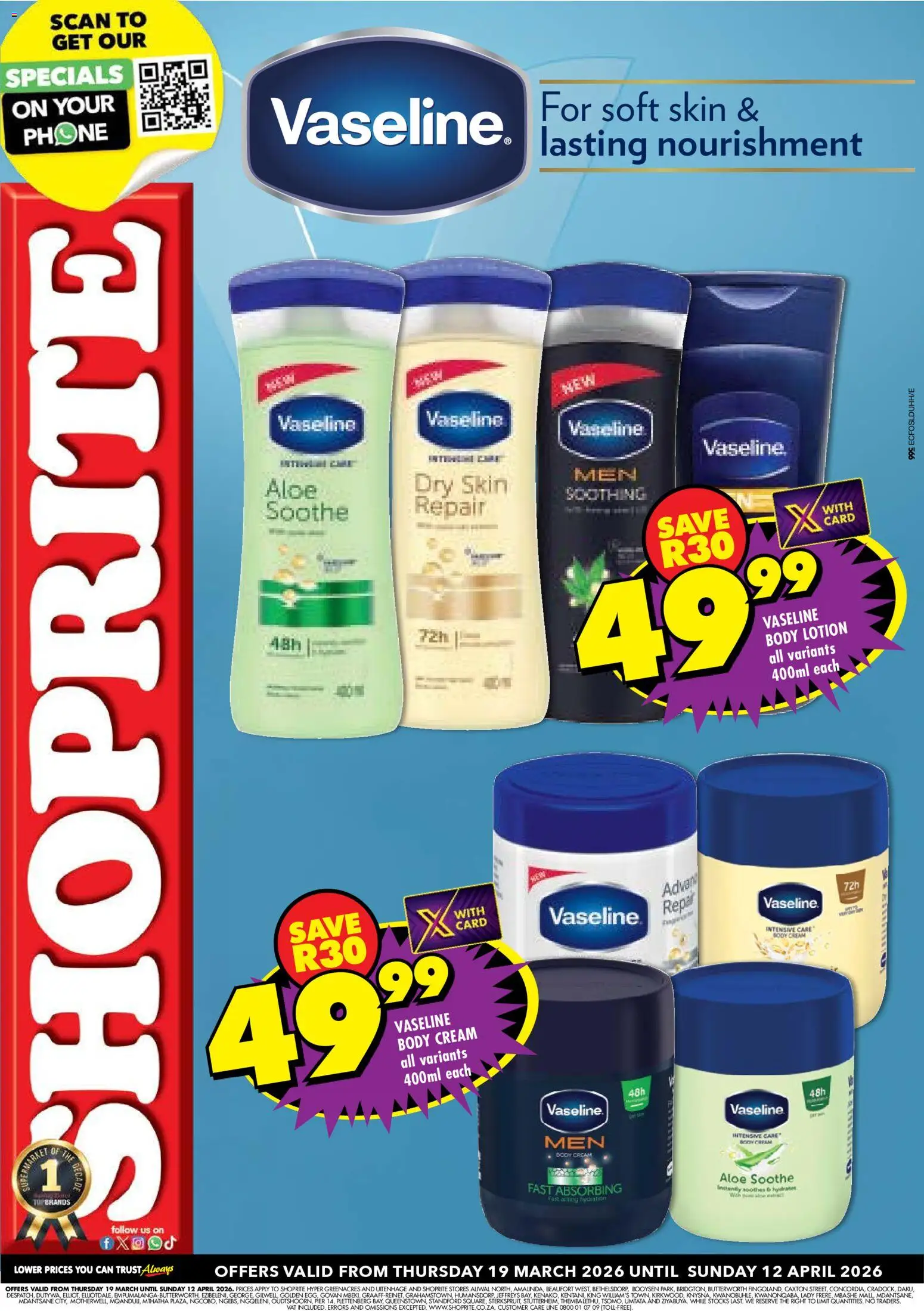 Preview of Shoprite flyer valid from 19/03/2026