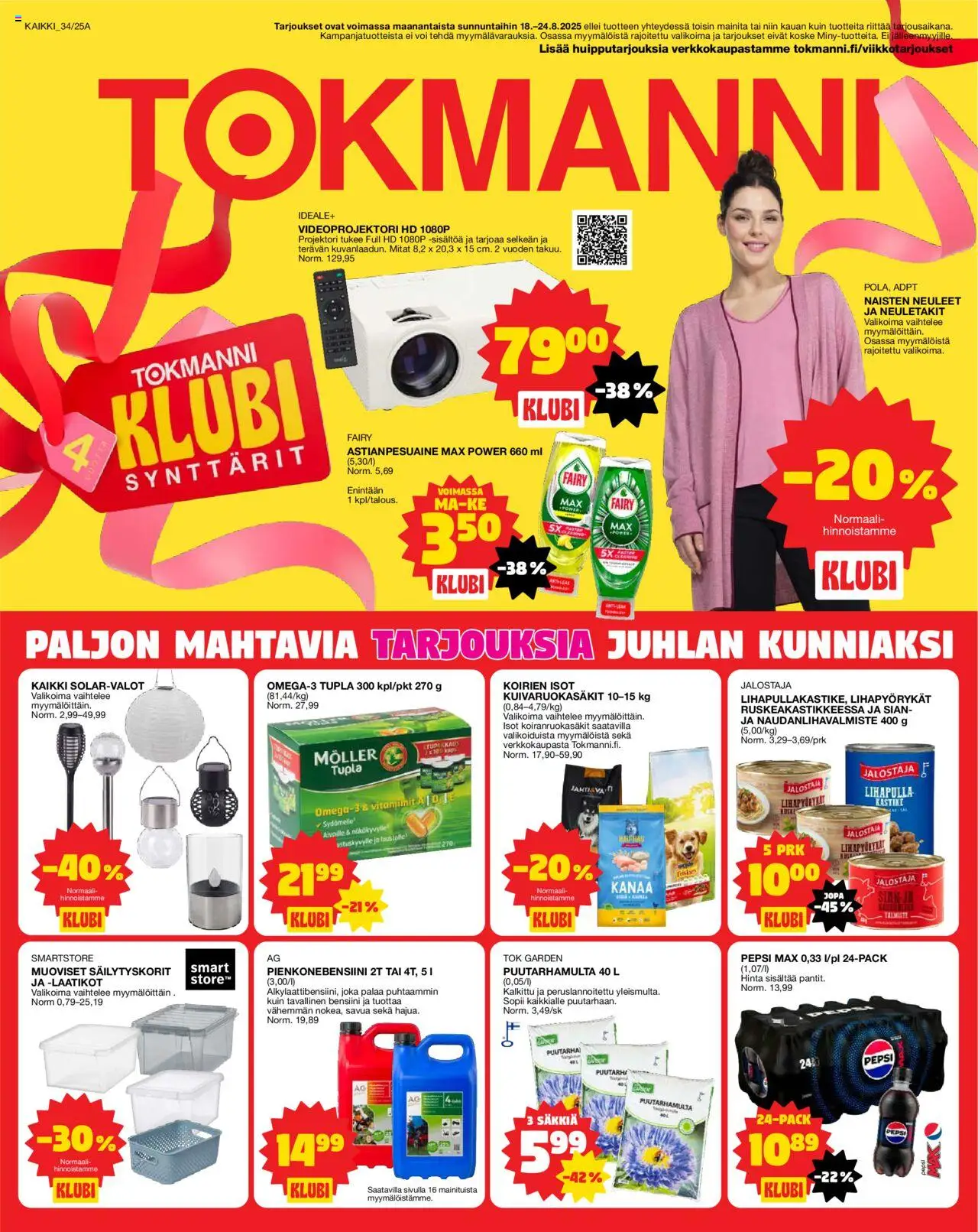 Tokmanni-kaupan Tarjoukset voimassa 18/08/2025 - Sivulla 1