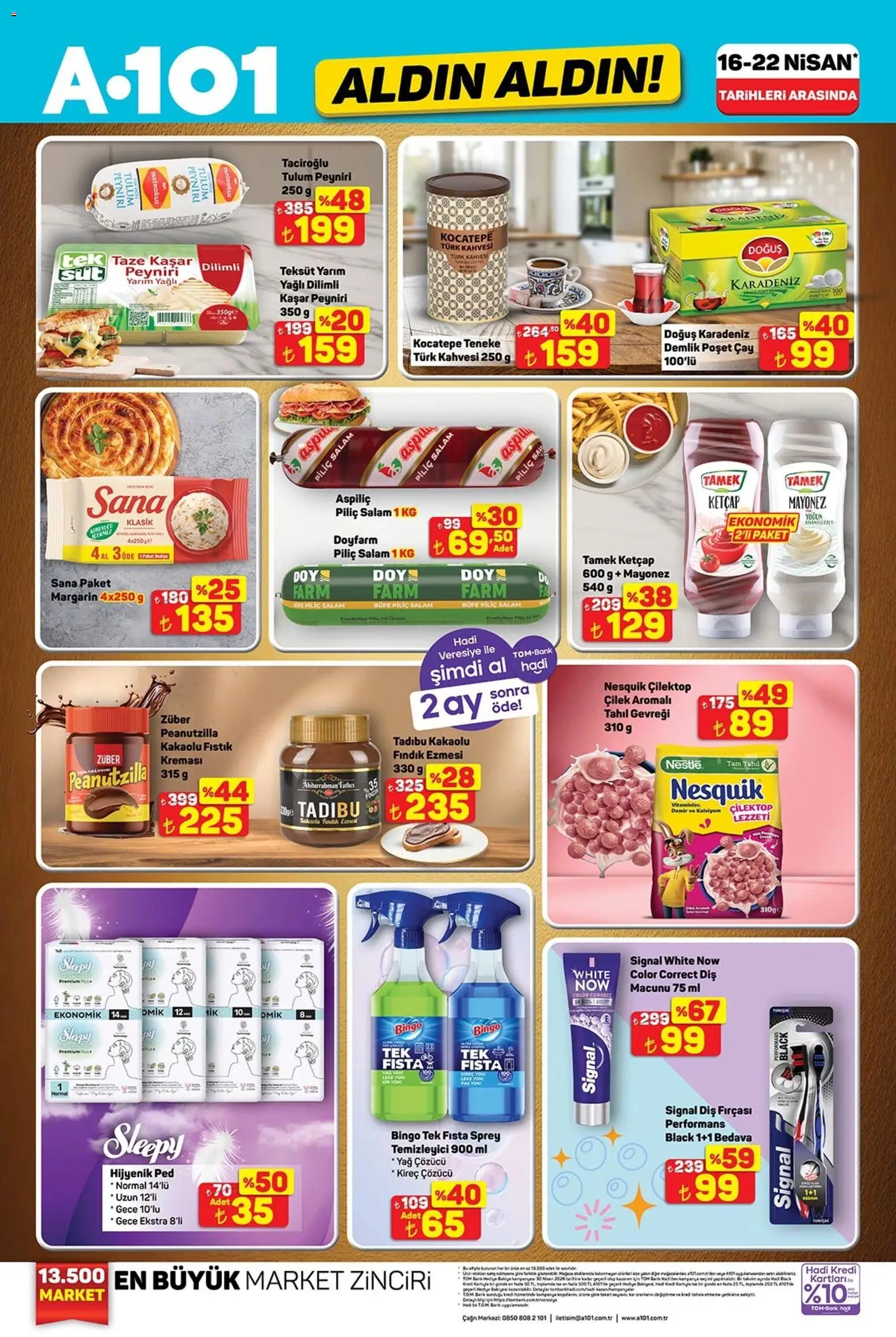 A101 A101 - Katalog Aldın Aldın 16.04.2026 - Broşürünün önizlemesi