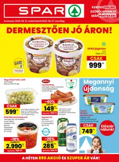 Spar - Akciós újság Spar megtekintése, amely érvényes 2025.08.21.-től