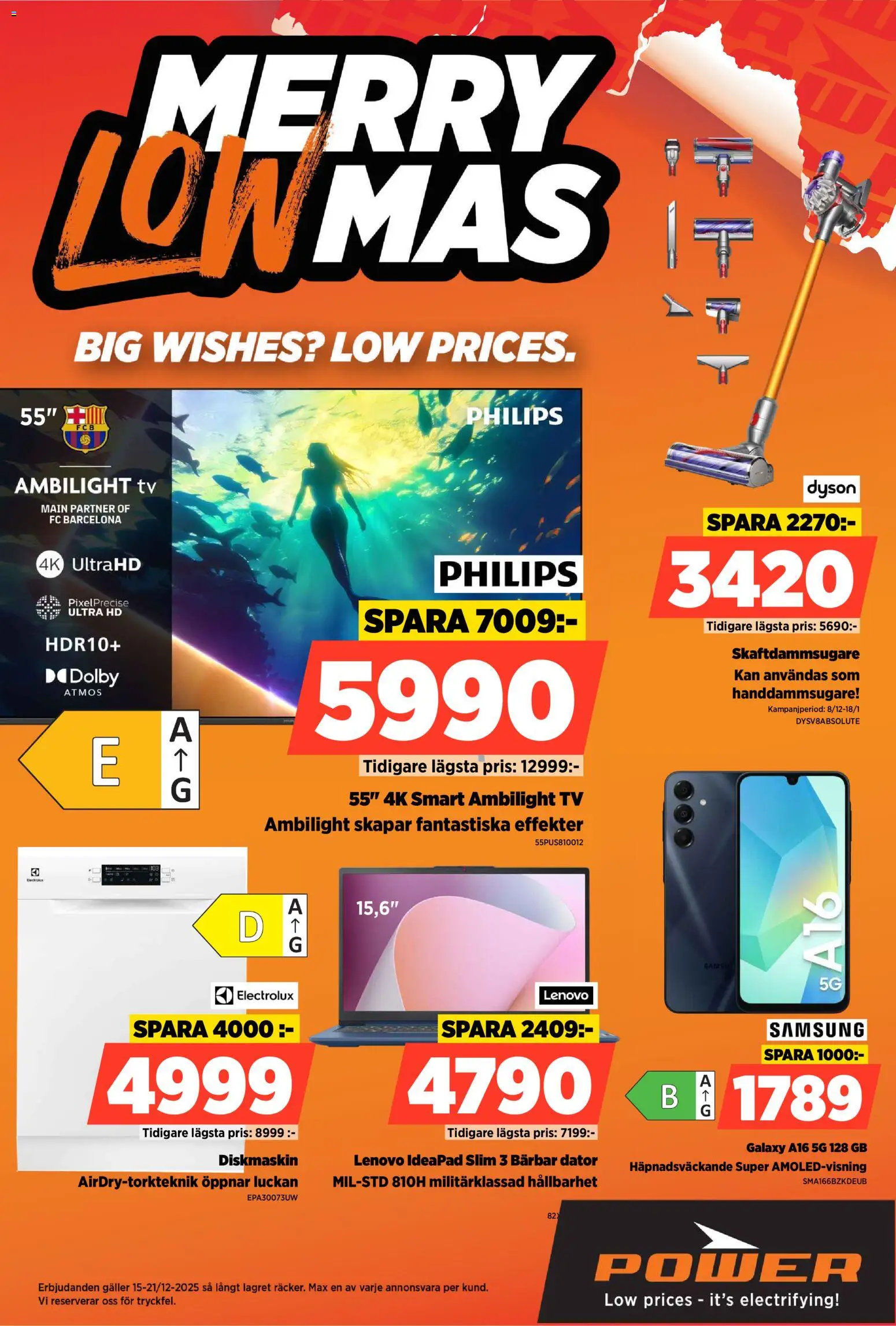 Förhandsgranska reklamblad Aktuella reklamblad Power från butik Power gäller från 15/12/2025