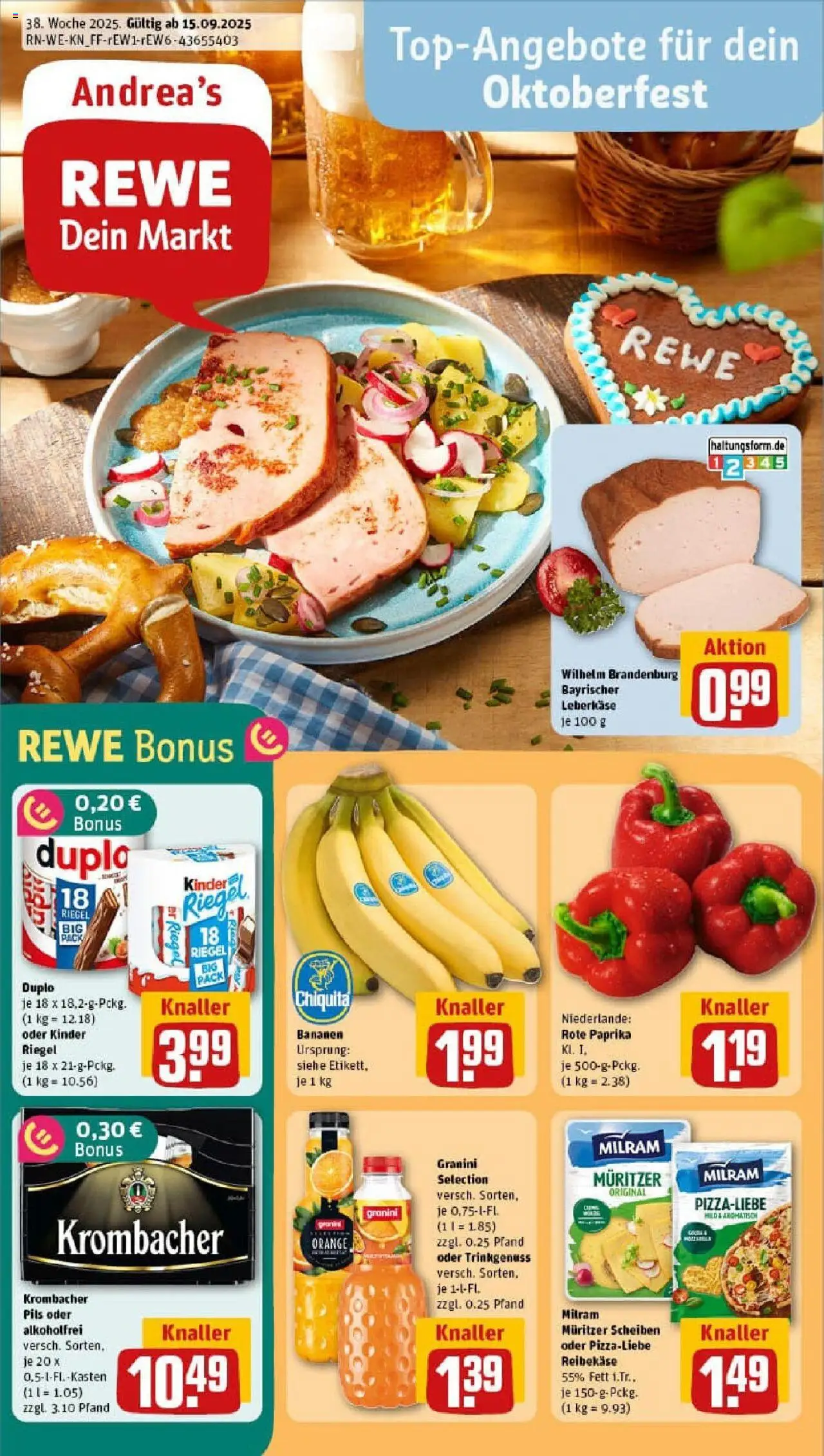 REWE Prospekt ab 14.09.2025 nächste Woche - Prospekt Köln / Lövenich	