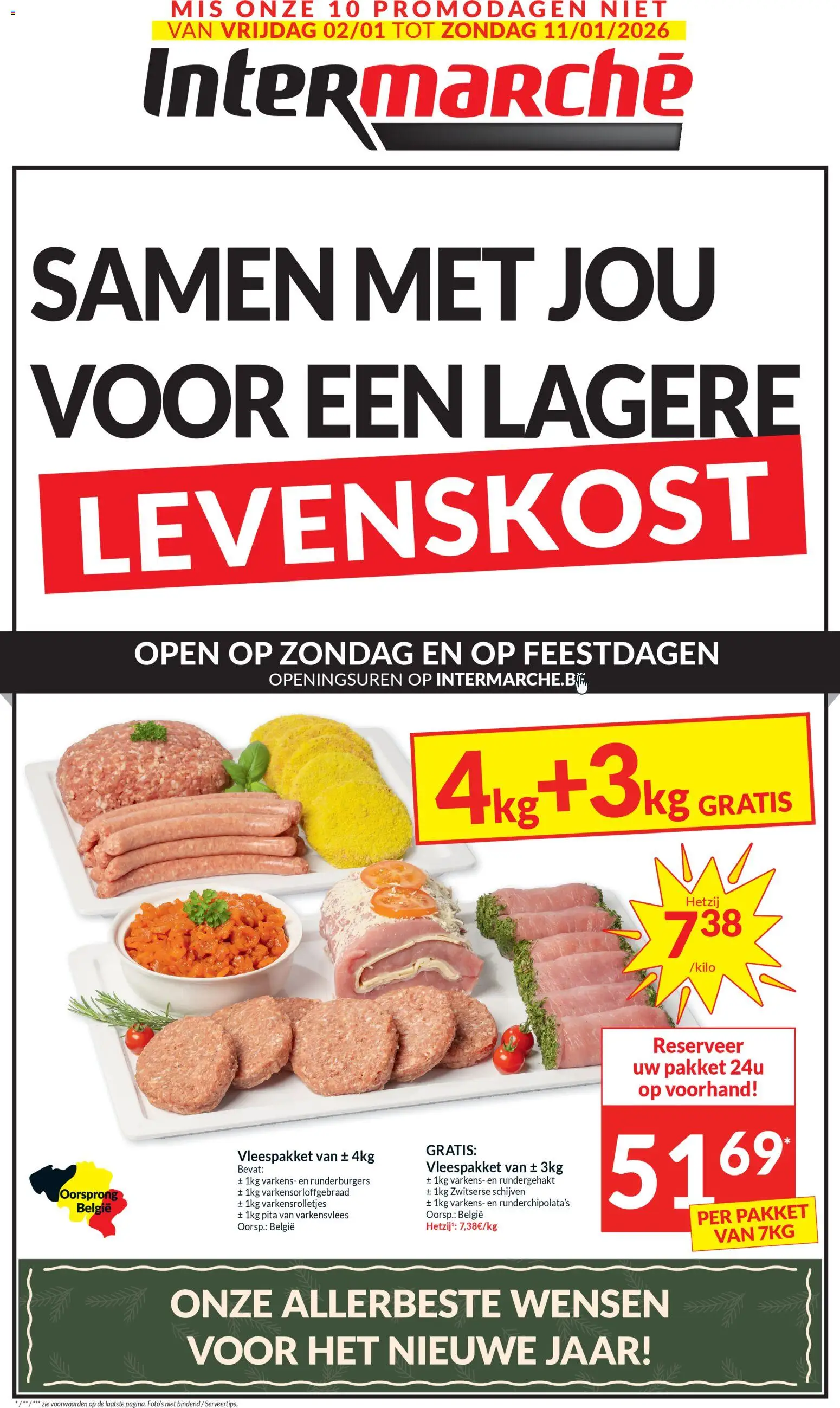 Voorbeeld van Folder week 1 van winkel Intermarché geldig vanaf 02/01/2026