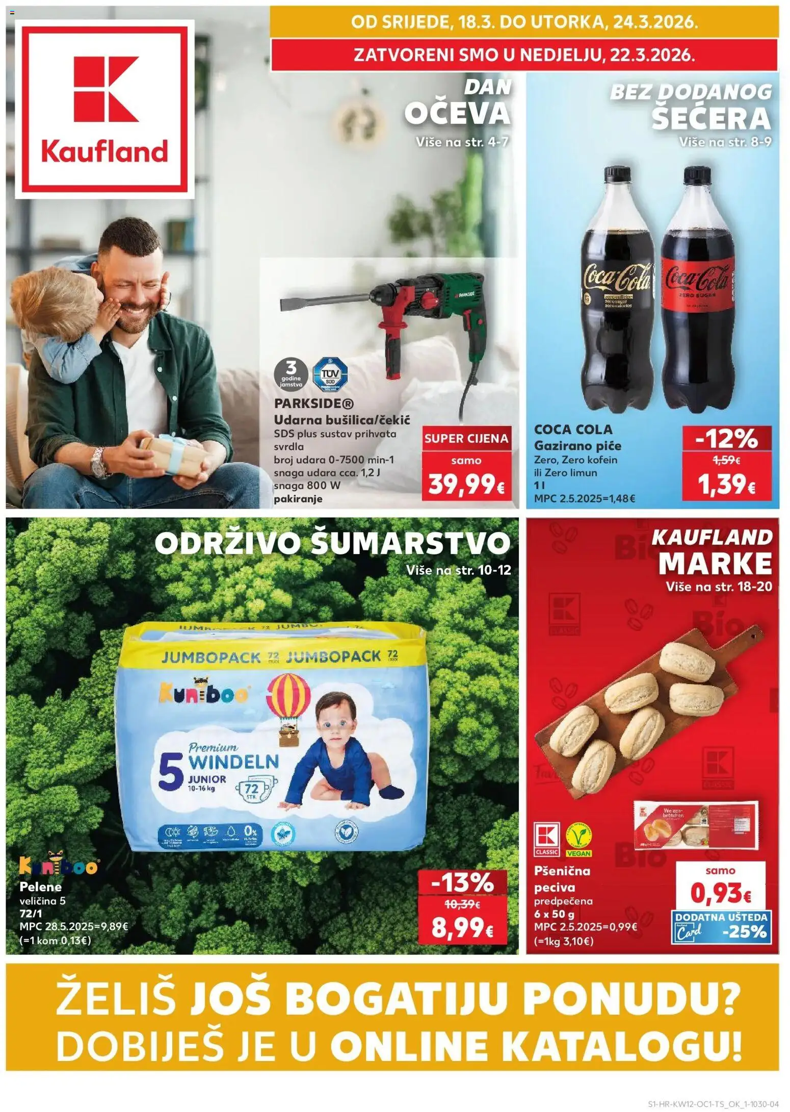 Pregled letka Kaufland katalog do 24.03.2026 trgovine Kaufland vrijedi od 17.03.2026