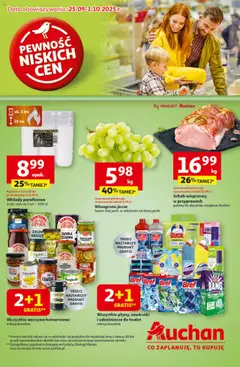 Pogląd gazetki "Pewność niskich cen Hipermarket" ze sklepu Auchan ważnej od 25.09.2025
