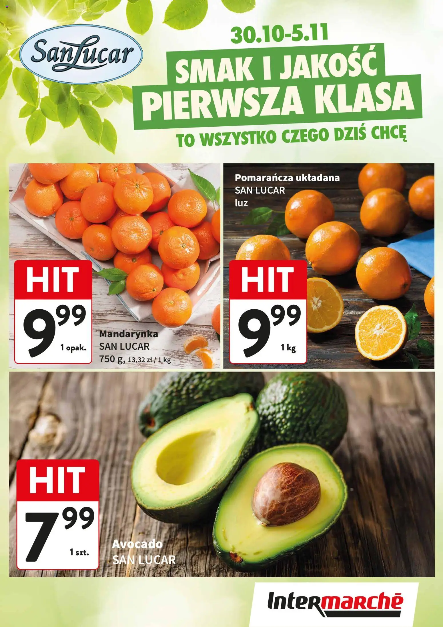 Pogląd gazetki "Świeży Hit" ze sklepu Intermarche ważnej od 30.10.2025