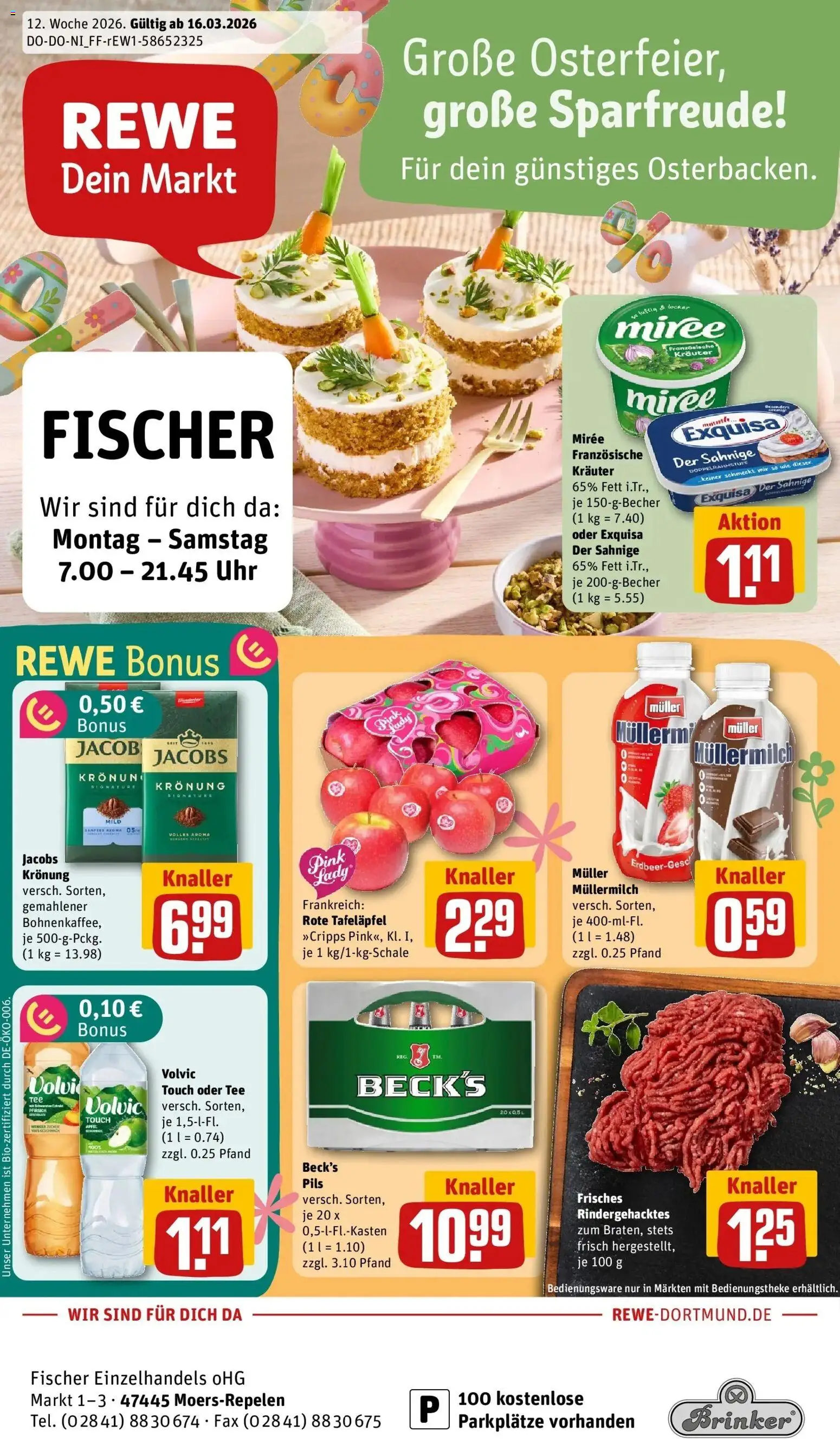 Vorschau von dem Prospekt des Geschäftes Rewe, gültig ab dem 15.03.2026