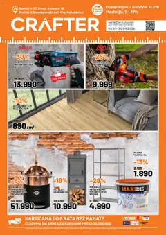 Pregled Crafter kataloga - važi od 02.09.2025