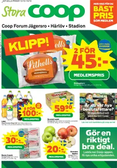 Förhandsgranska reklamblad Malmö från butik Coop Forum gäller från 13/10/2025