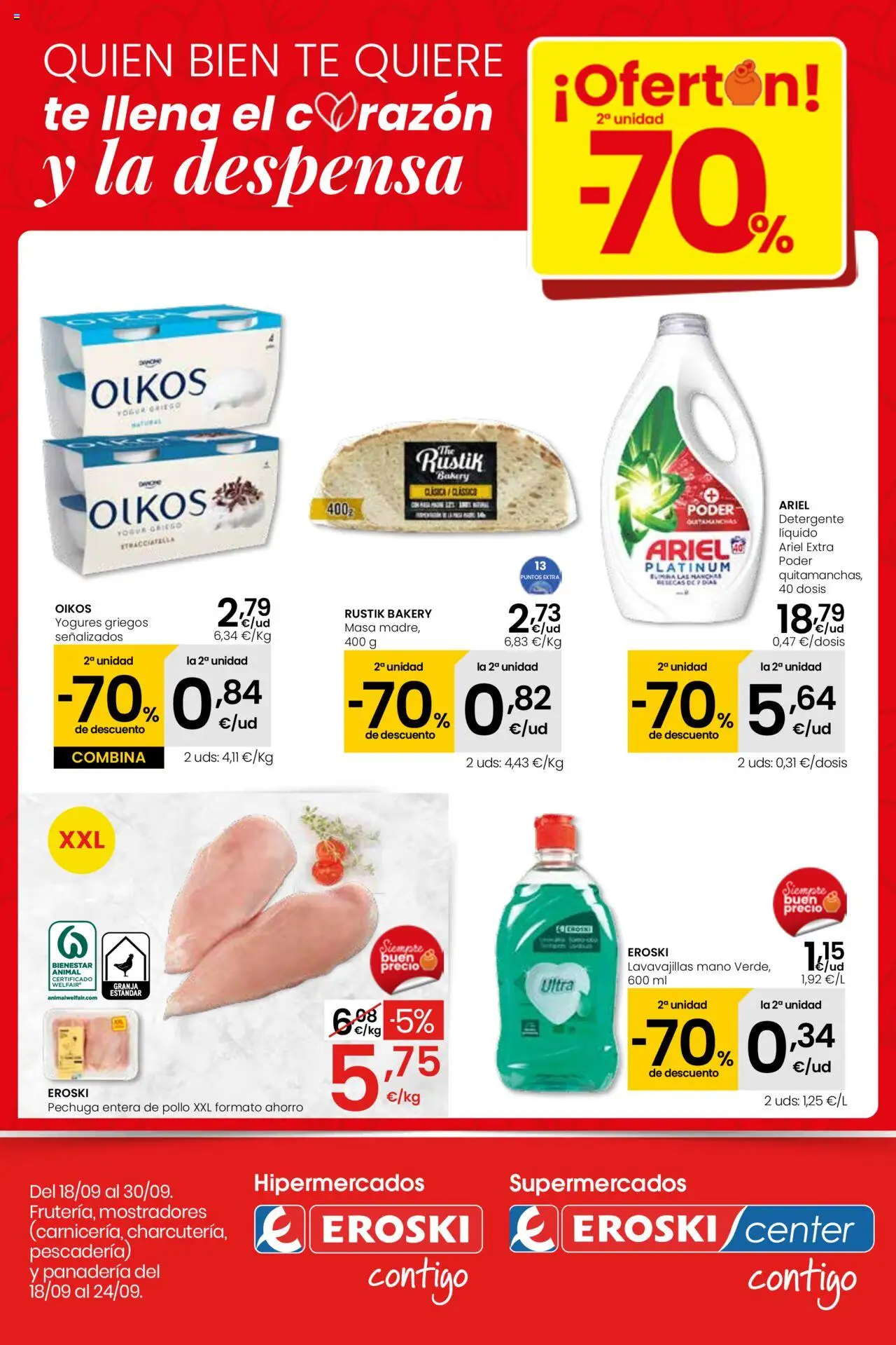 Folleto Eroski del 18/09/2025 - 30/09/2025 > Ofertón