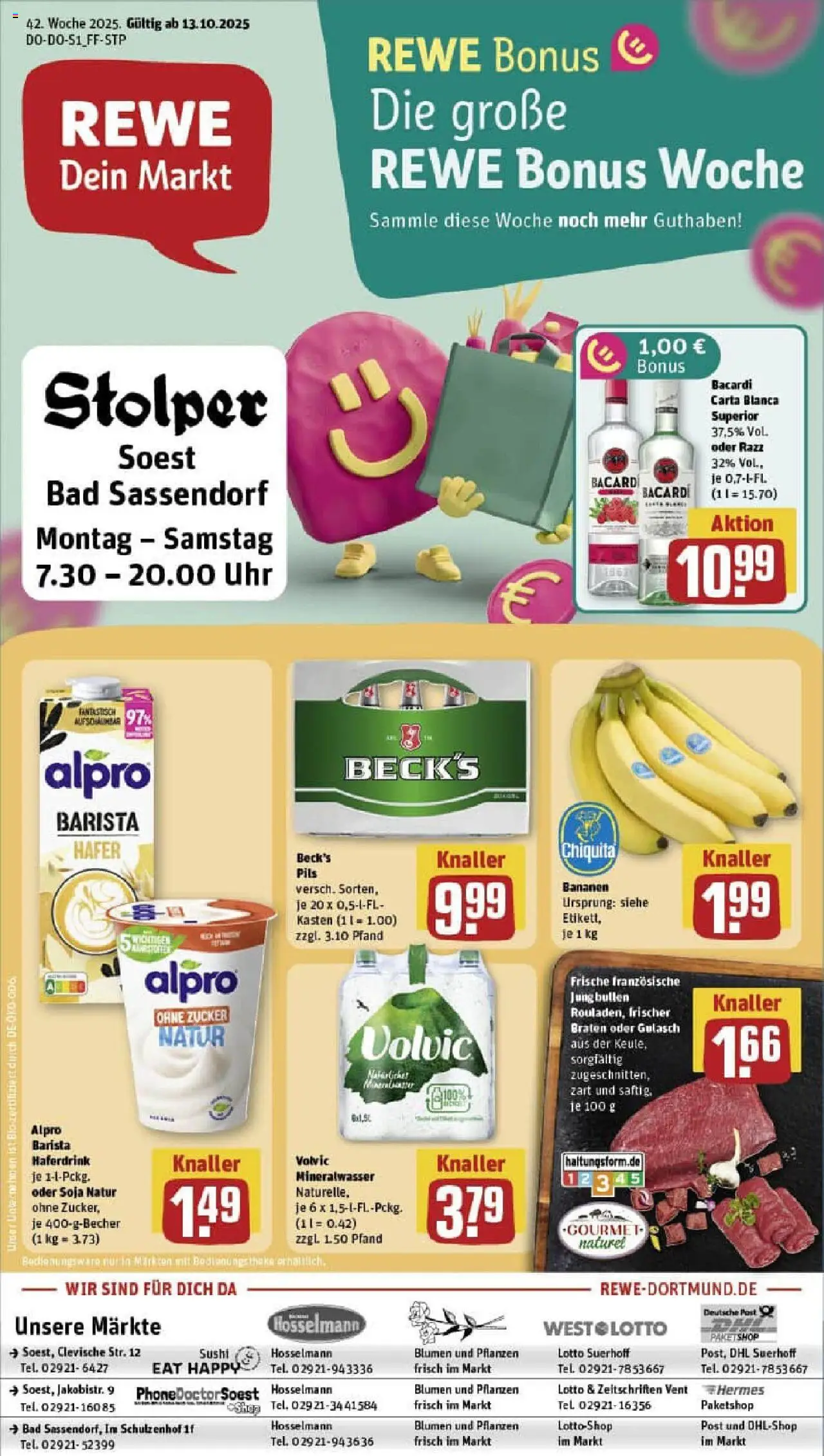 REWE Prospekt ab 13.10.2025 nächste Woche - Prospekt Soest	