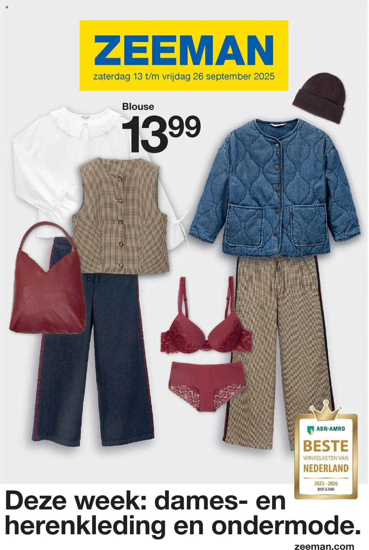 Zeeman shop Folder geldig vanaf 13-09-2025 - Paginanummer 1