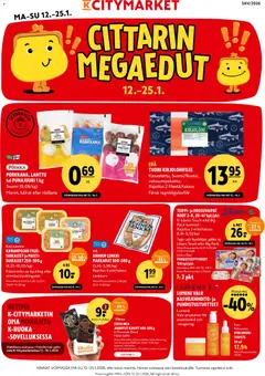 Kaupan K-Citymarket Tarjoukset esikatselu, voimassa 12/01/2026