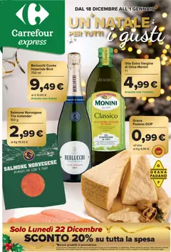 Anteprima dell'opuscolo Volantino Express dal negozio Carrefour valido da 18/12/2025