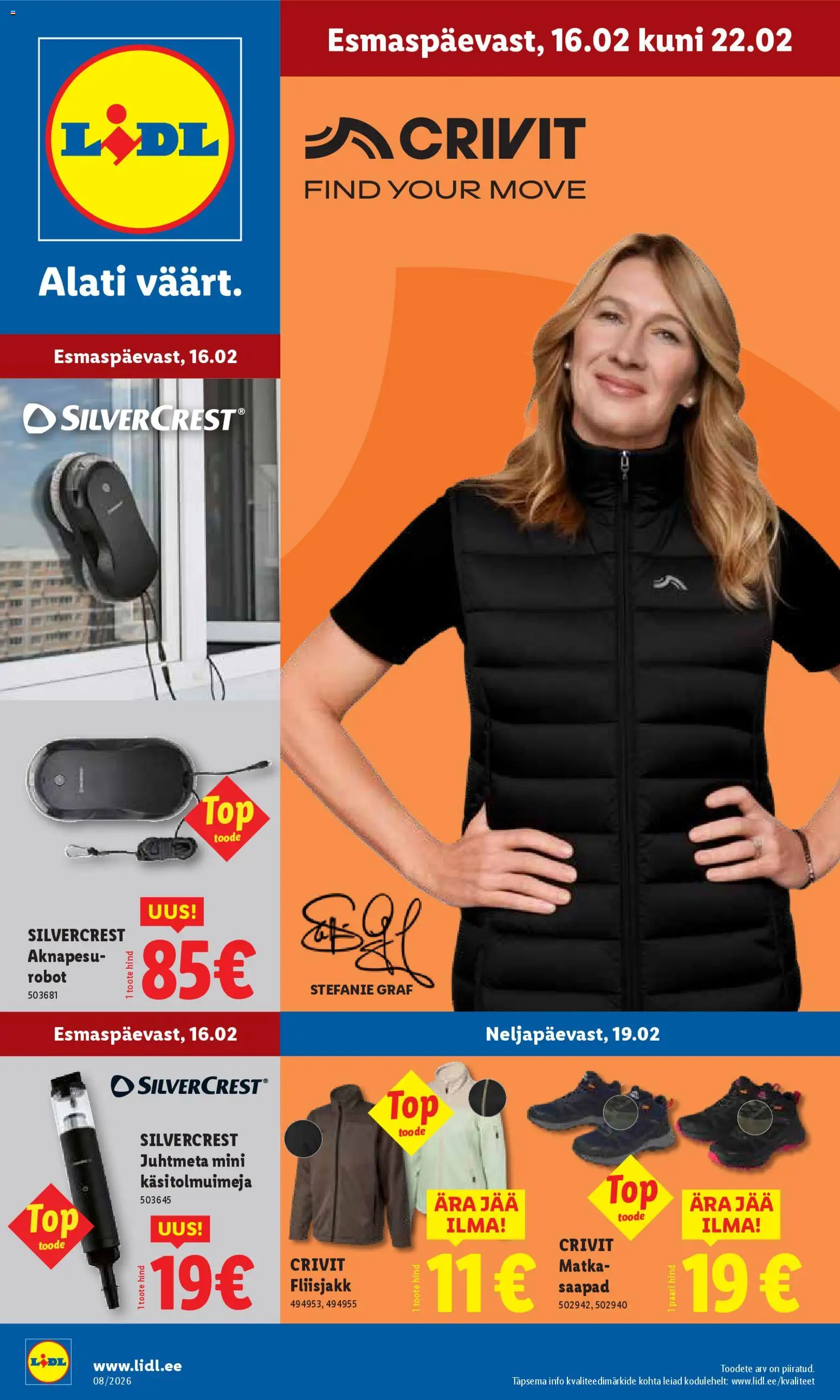 Lidl kliendilehe eelvaade alates 16.02.2026