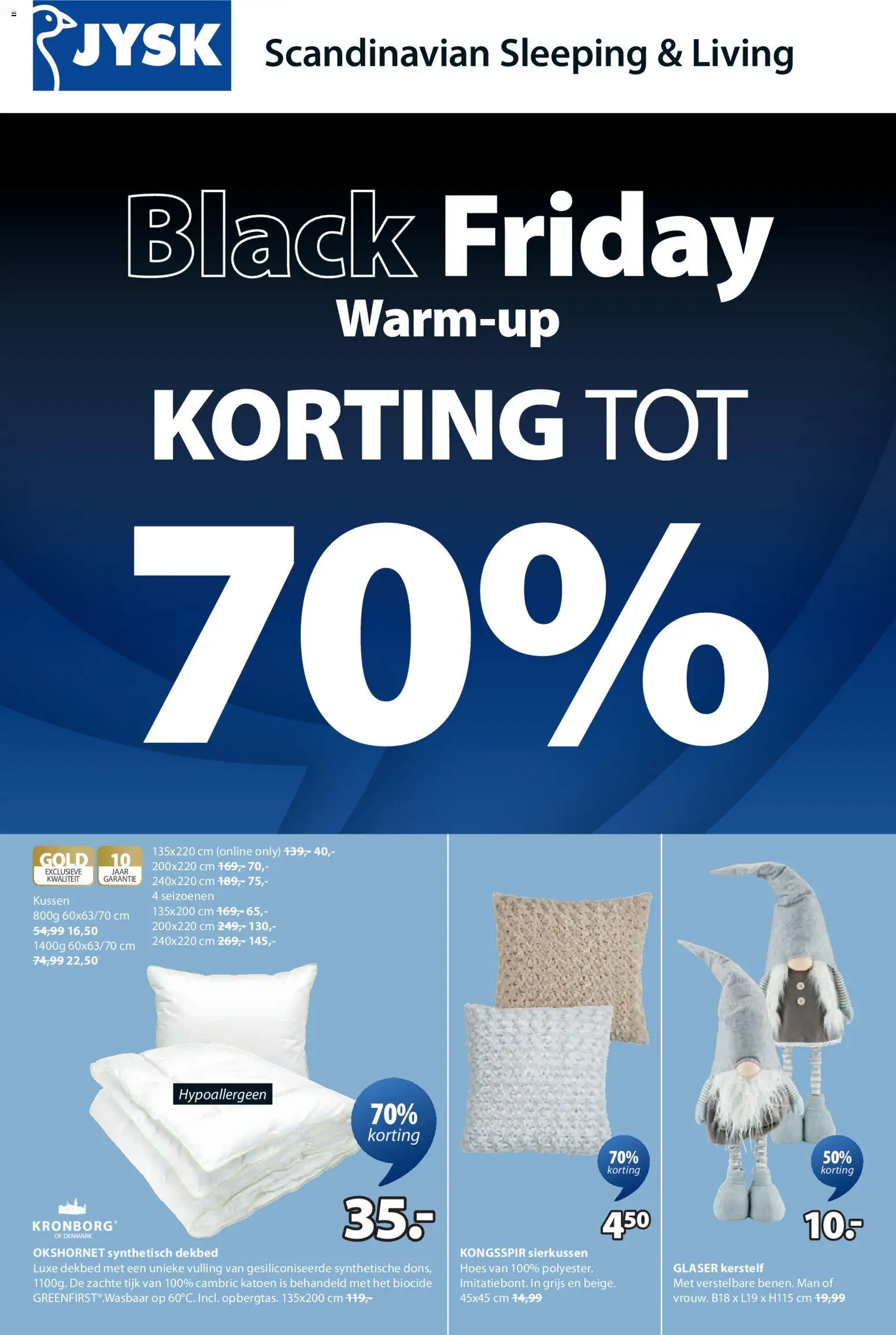 Voorbeeld van Black Friday van winkel JYSK geldig vanaf 03/11/2025