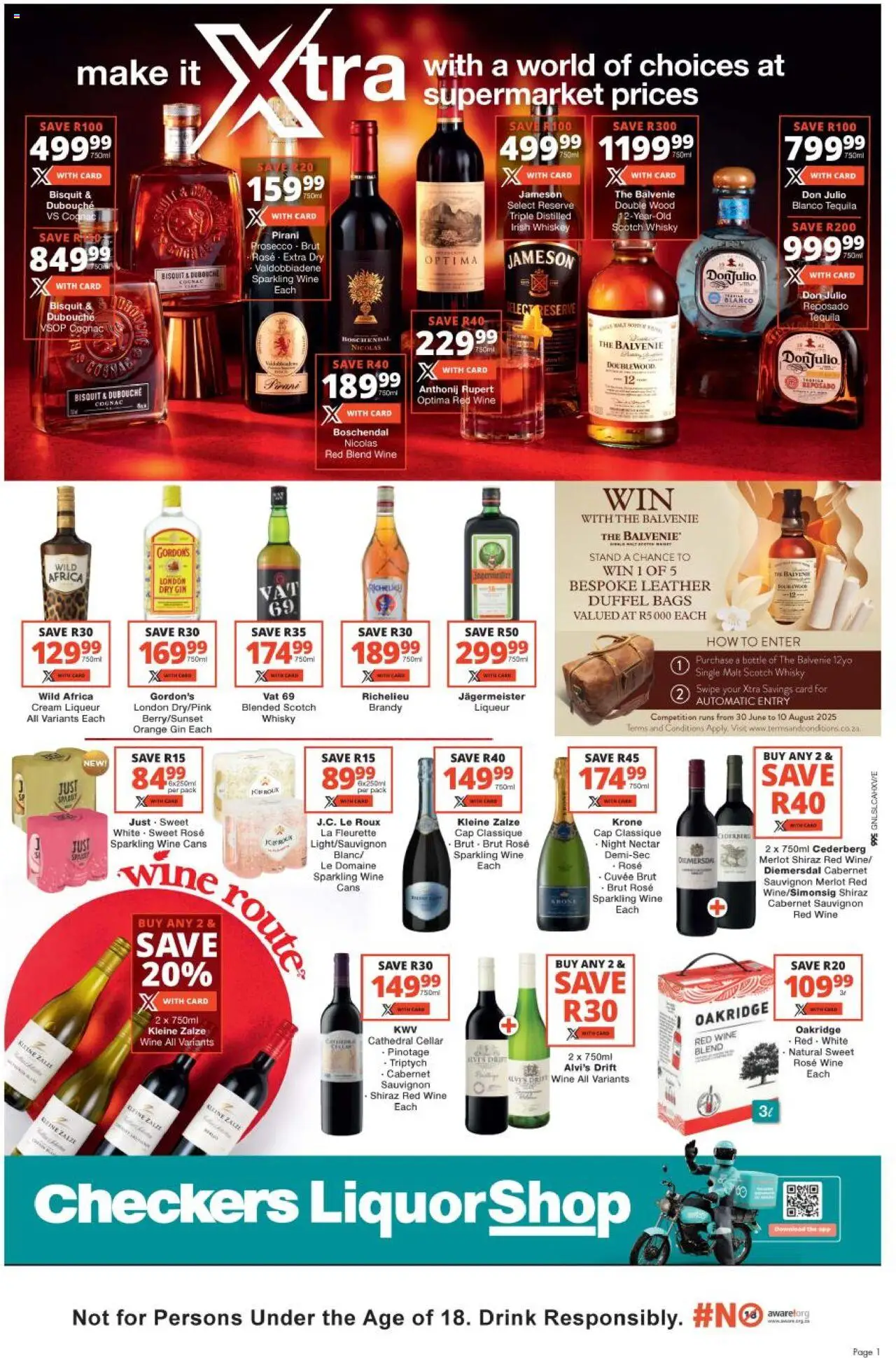 Checkers Gauteng - LiquorShop July Month-End Promotion 24/07 - 10/08/2025 >> Catalogue