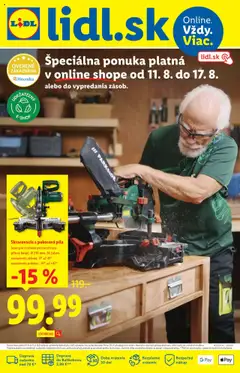 Náhľad Lidl letáku platného od 11.08.2025