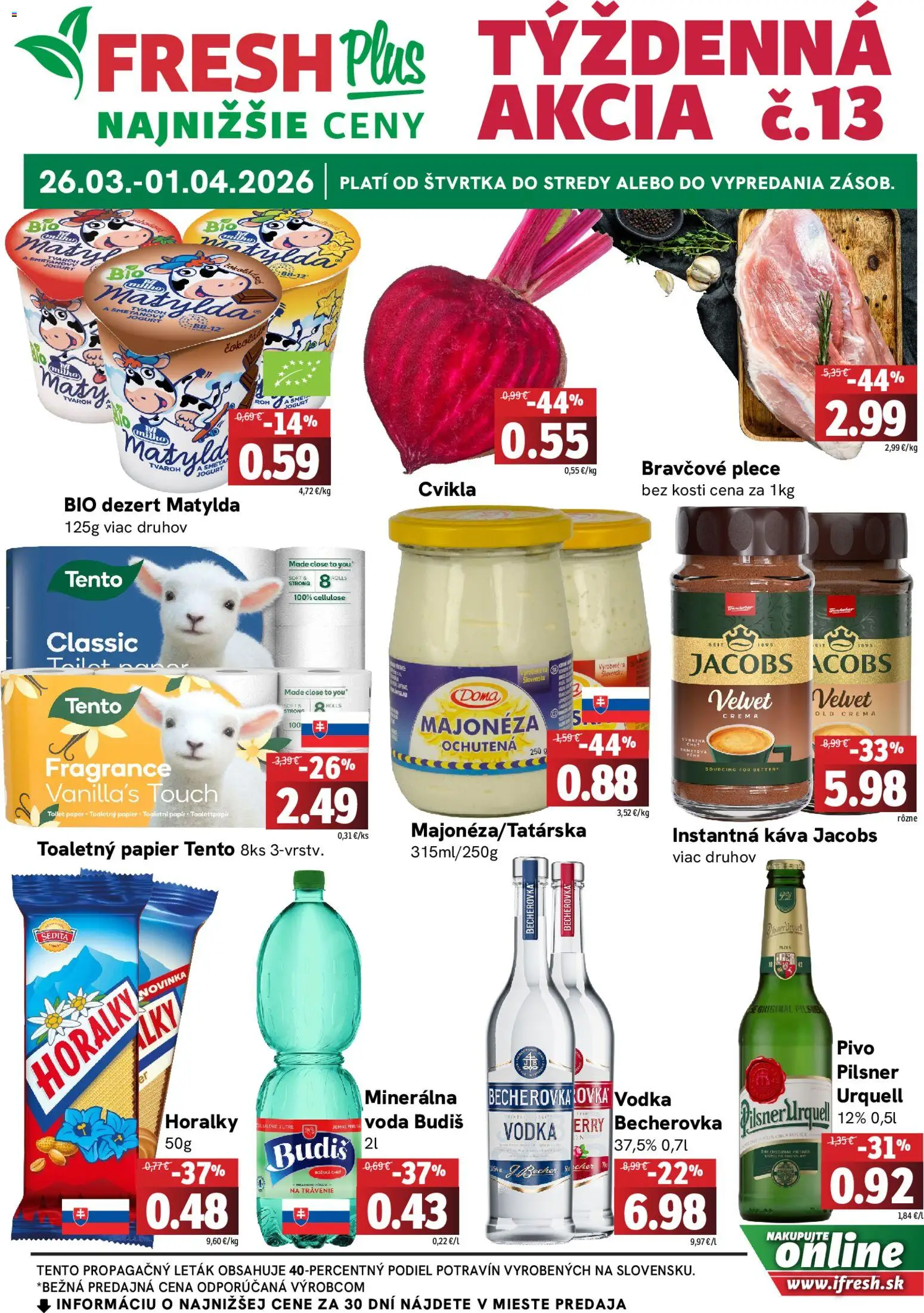 Náhľad Fresh letáku platného od 26.03.2026