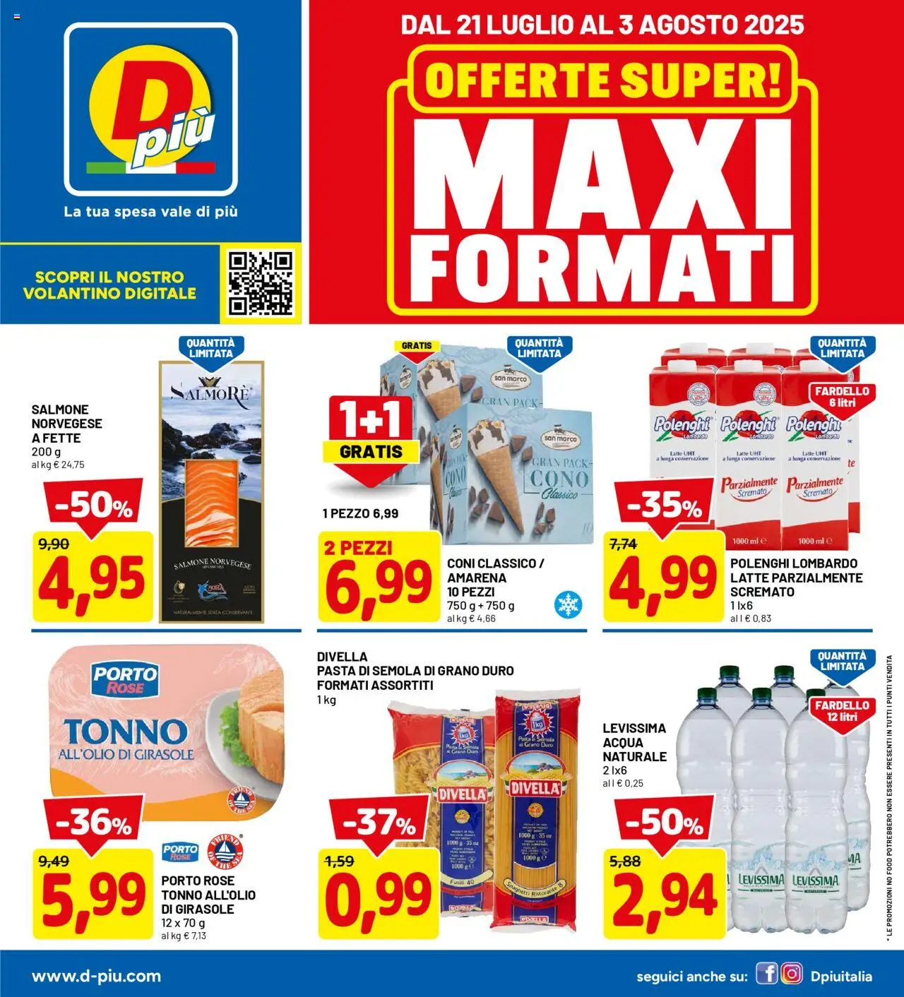 Volantino D Più valido da 21/07/2025 numero di pagina 1
