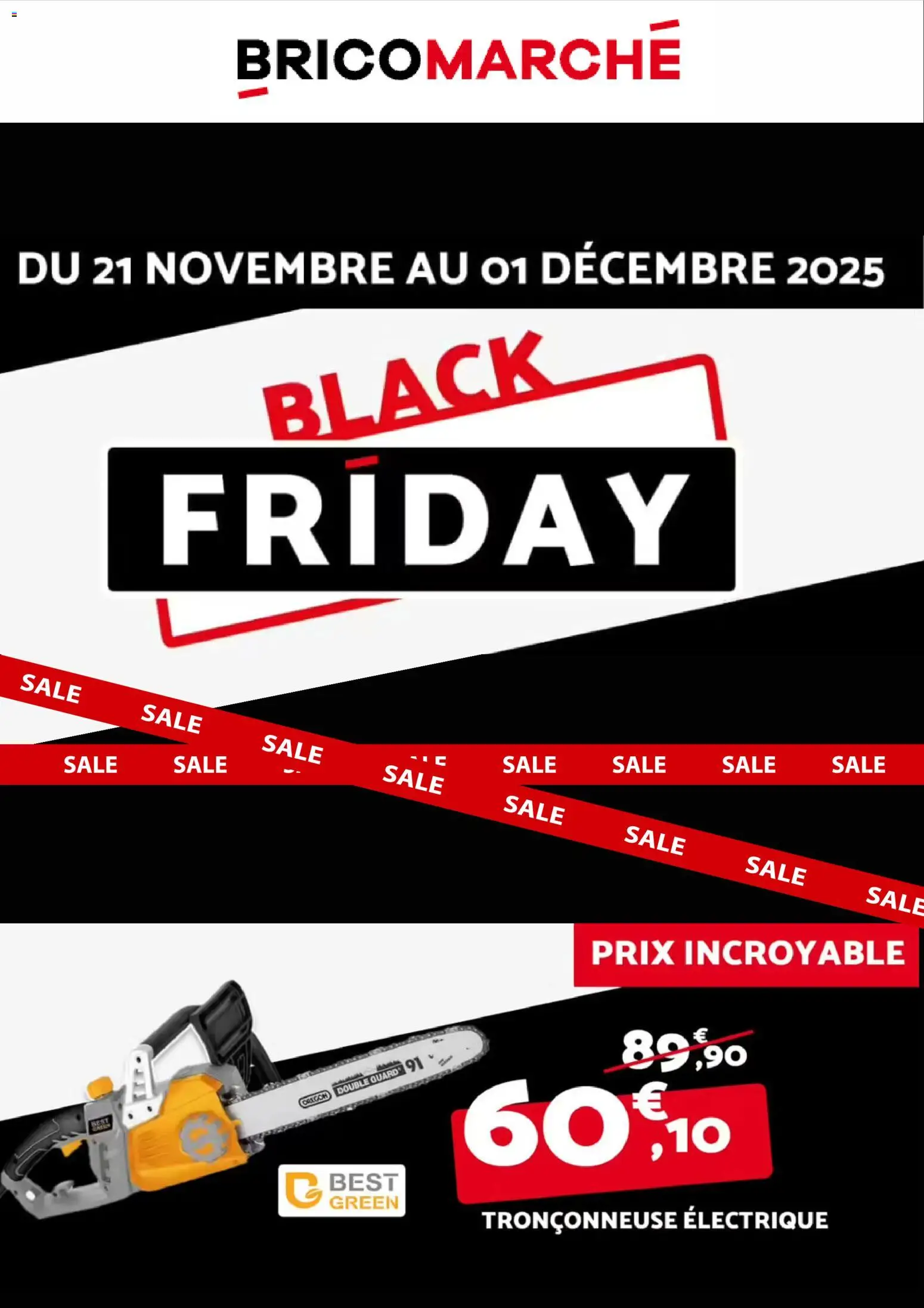 Prévisualisation de Black Friday du magasin Bricomarché formulaire valide 21/11/2025