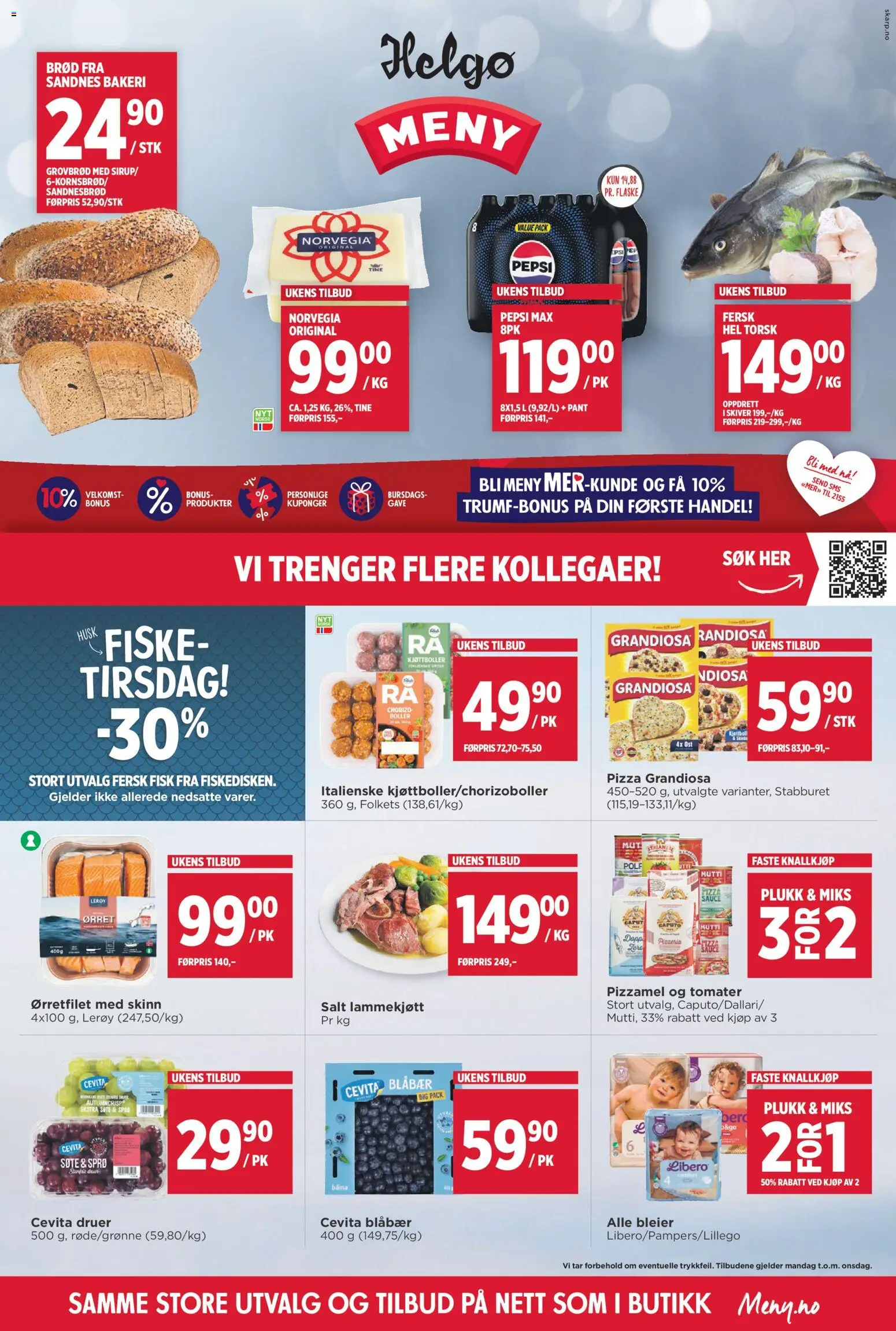 Forhåndsvis Kundeavis Helgø fra butikk Meny gyldig fra 03/11/2025