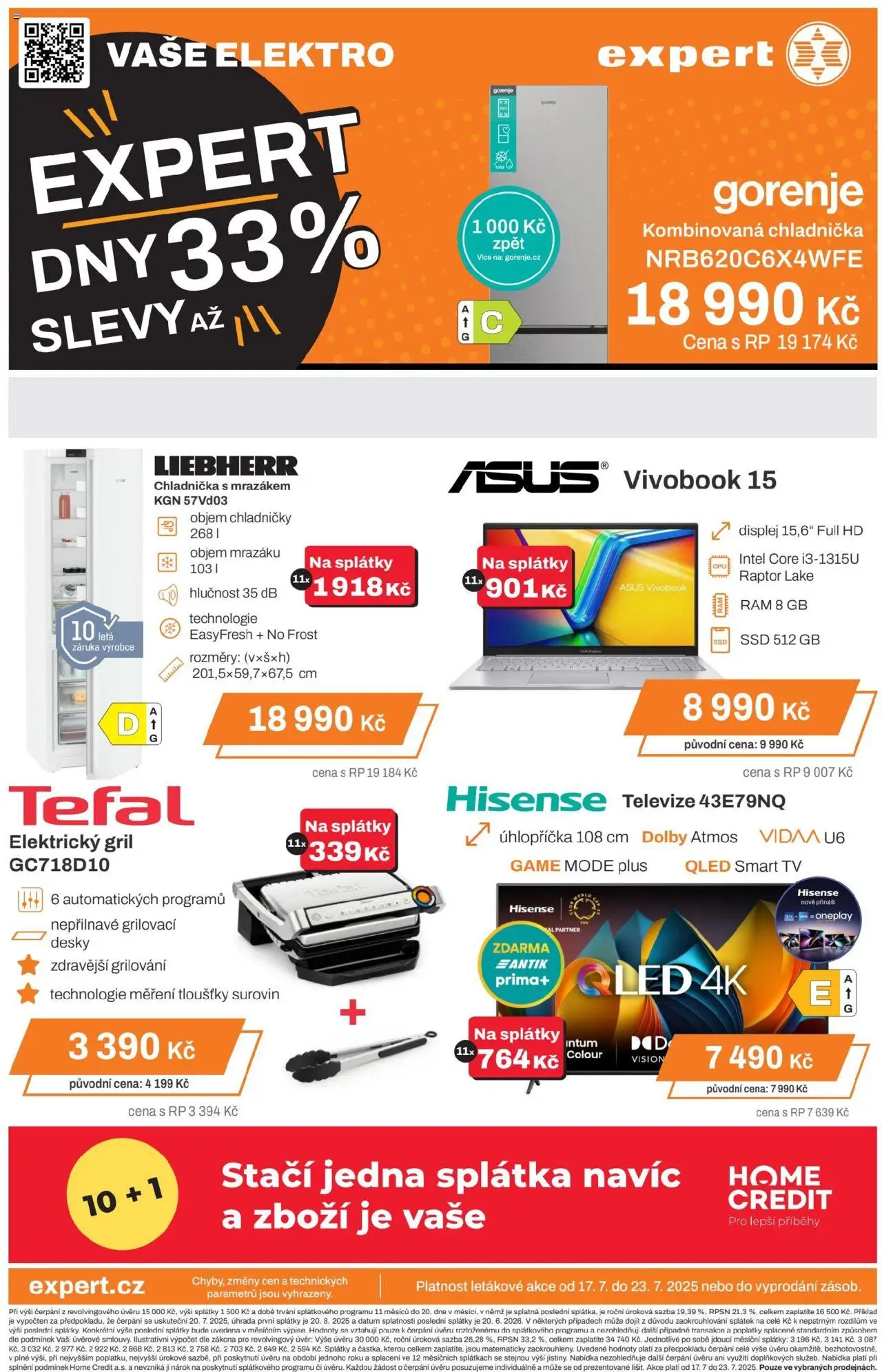  Expert elektro Leták (17.07.2025 - 23.07.2025)